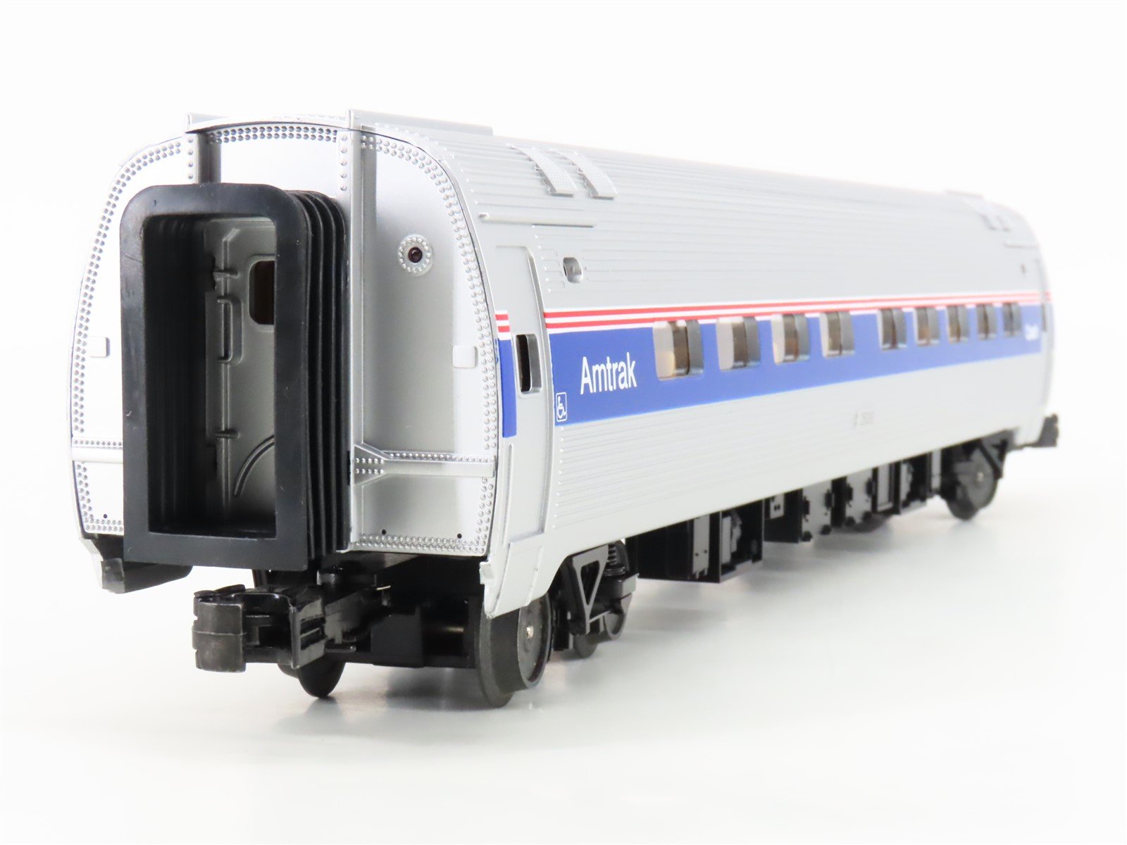 O Gauge 3-Rail MTH Rail King 30-6520 Amtrak Coach/Diner Passenger 2-Car Set