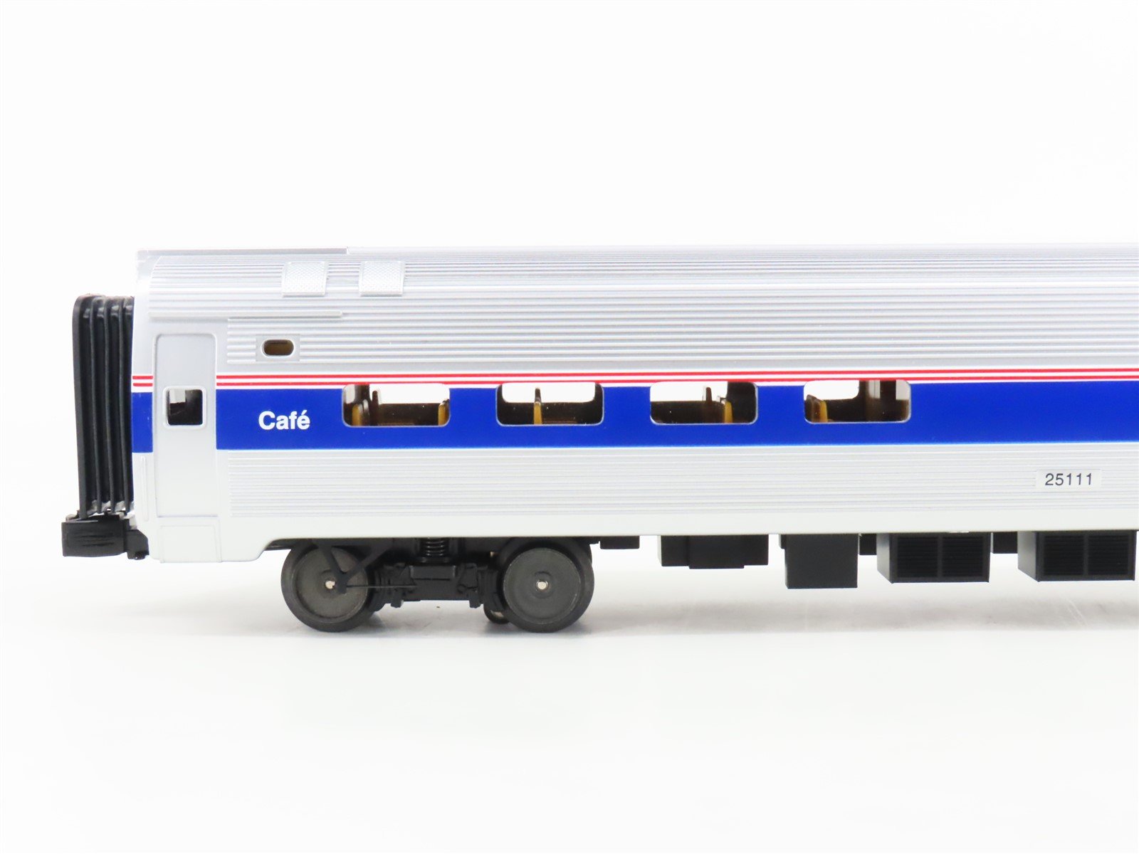 O Gauge 3-Rail MTH Rail King 30-6520 Amtrak Coach/Diner Passenger 2-Car Set