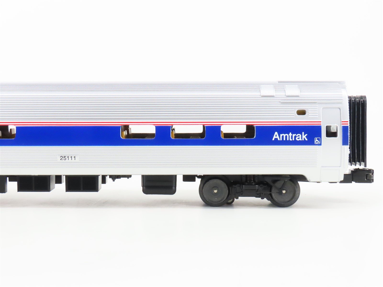 O Gauge 3-Rail MTH Rail King 30-6520 Amtrak Coach/Diner Passenger 2-Car Set