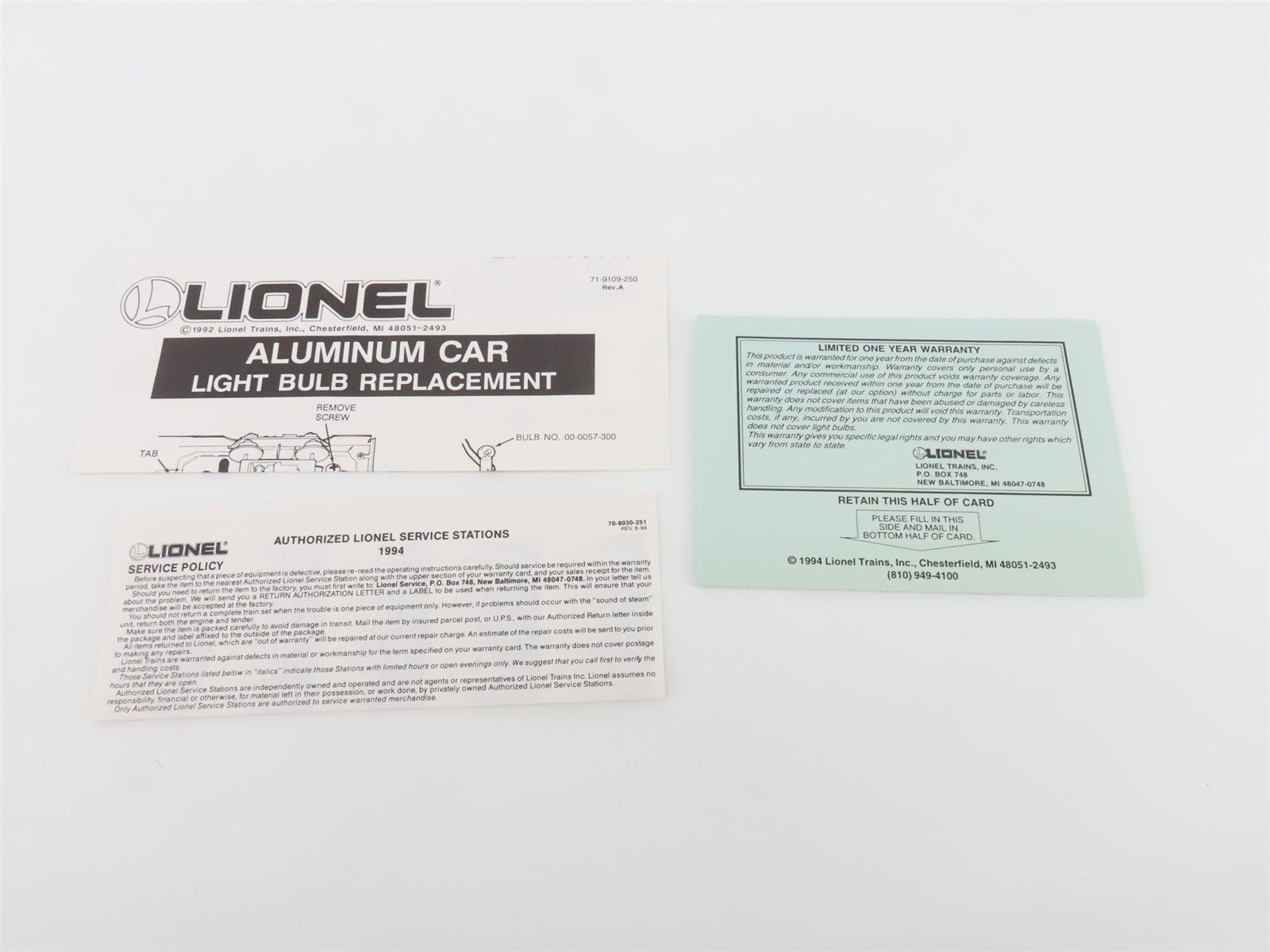 O Gauge 3-Rail Lionel 6-19143 N&W Norfolk & Western Powhatan Arrow Passenger 537