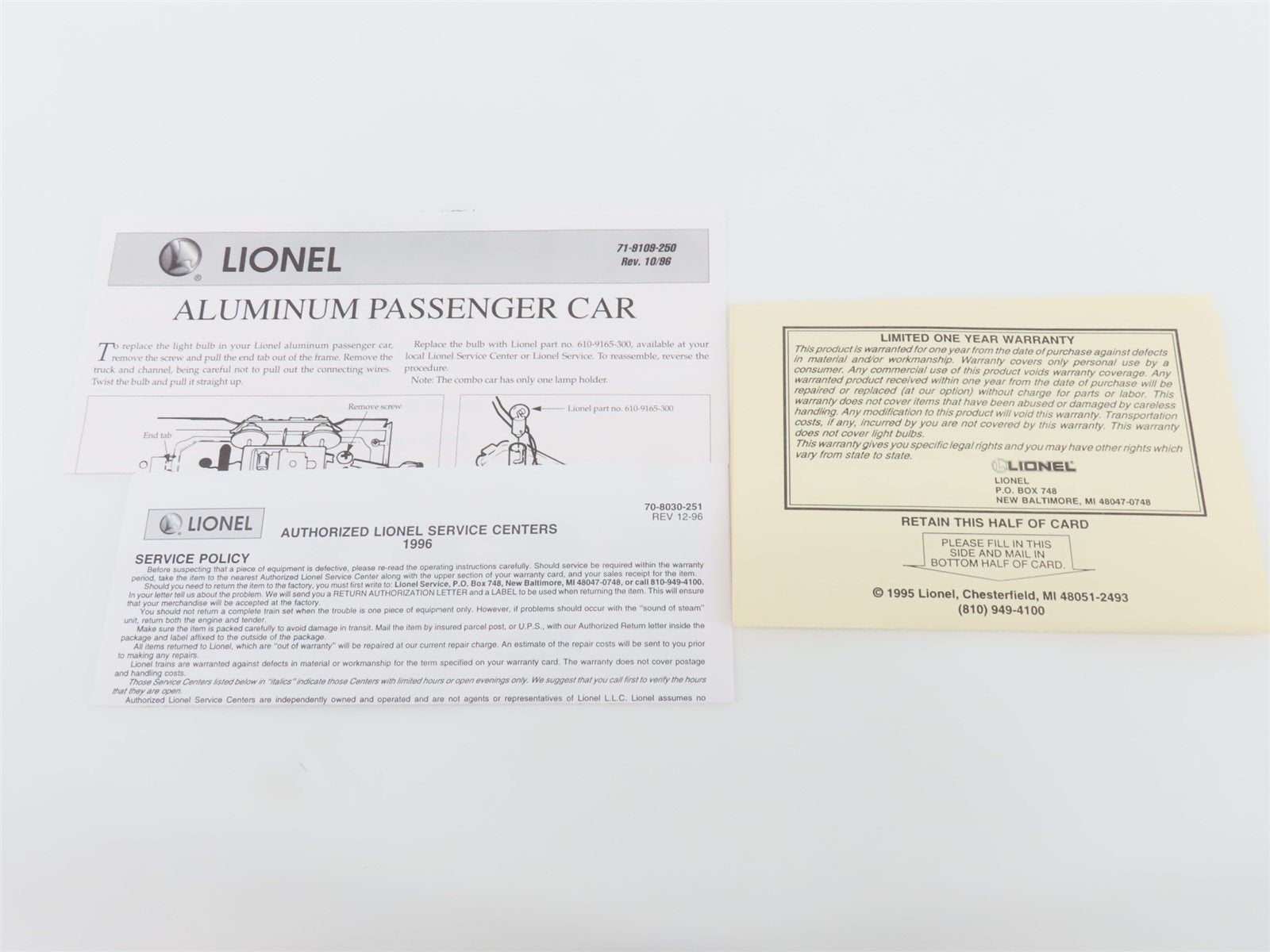 O Gauge 3-Rail Lionel 6-19167 NP Northern Pacific Vista Dome Coach Passenger