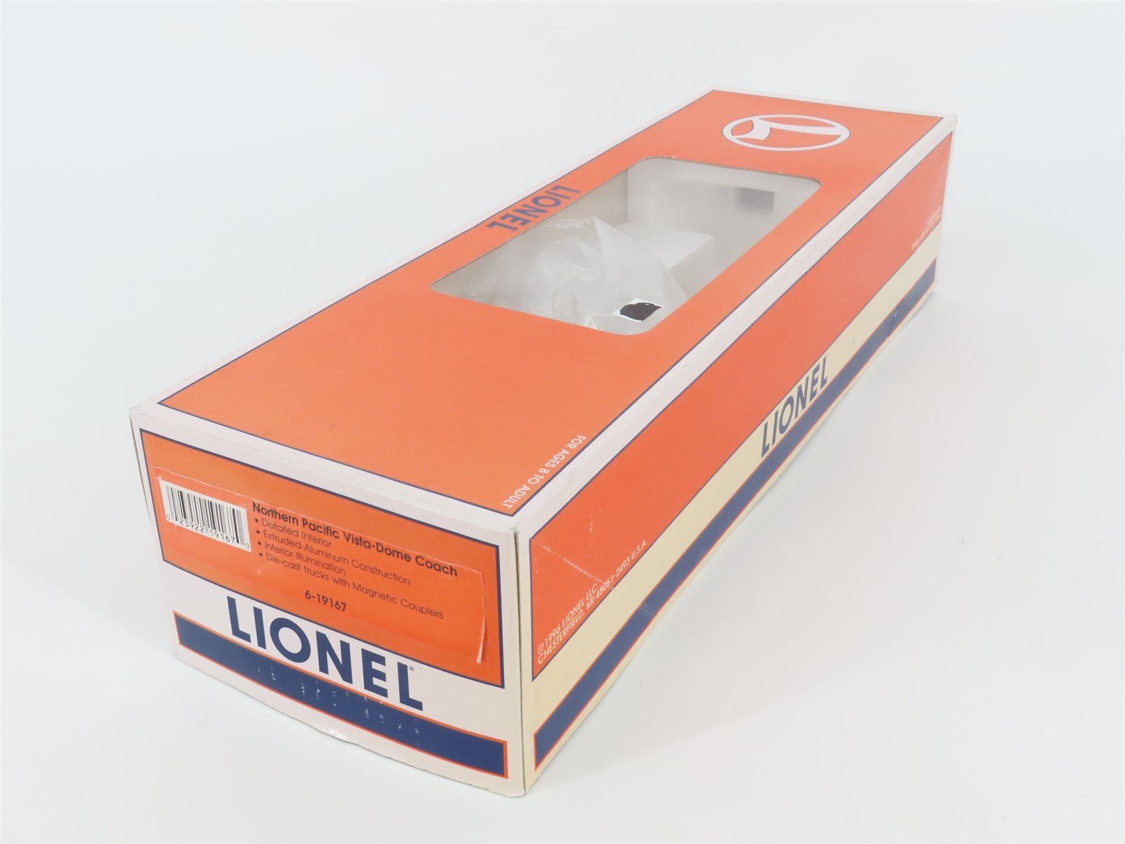 O Gauge 3-Rail Lionel 6-19167 NP Northern Pacific Vista Dome Coach Passenger