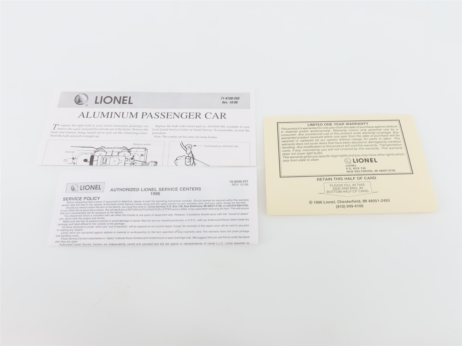 O Gauge 3-Rail Lionel 6-19170 NP Northern Pacific Vista Dome Coach Passenger