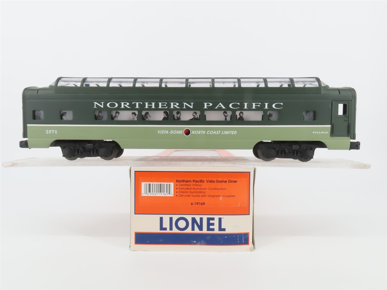 O Gauge 3-Rail Lionel 6-19169 NP Northern Pacific Vista-Dome Diner Passenger