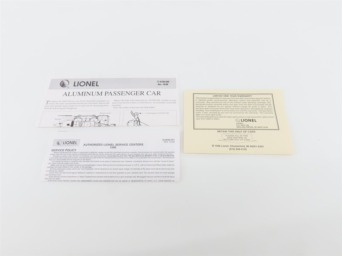 O Gauge 3-Rail Lionel 6-19169 NP Northern Pacific Vista-Dome Diner Passenger