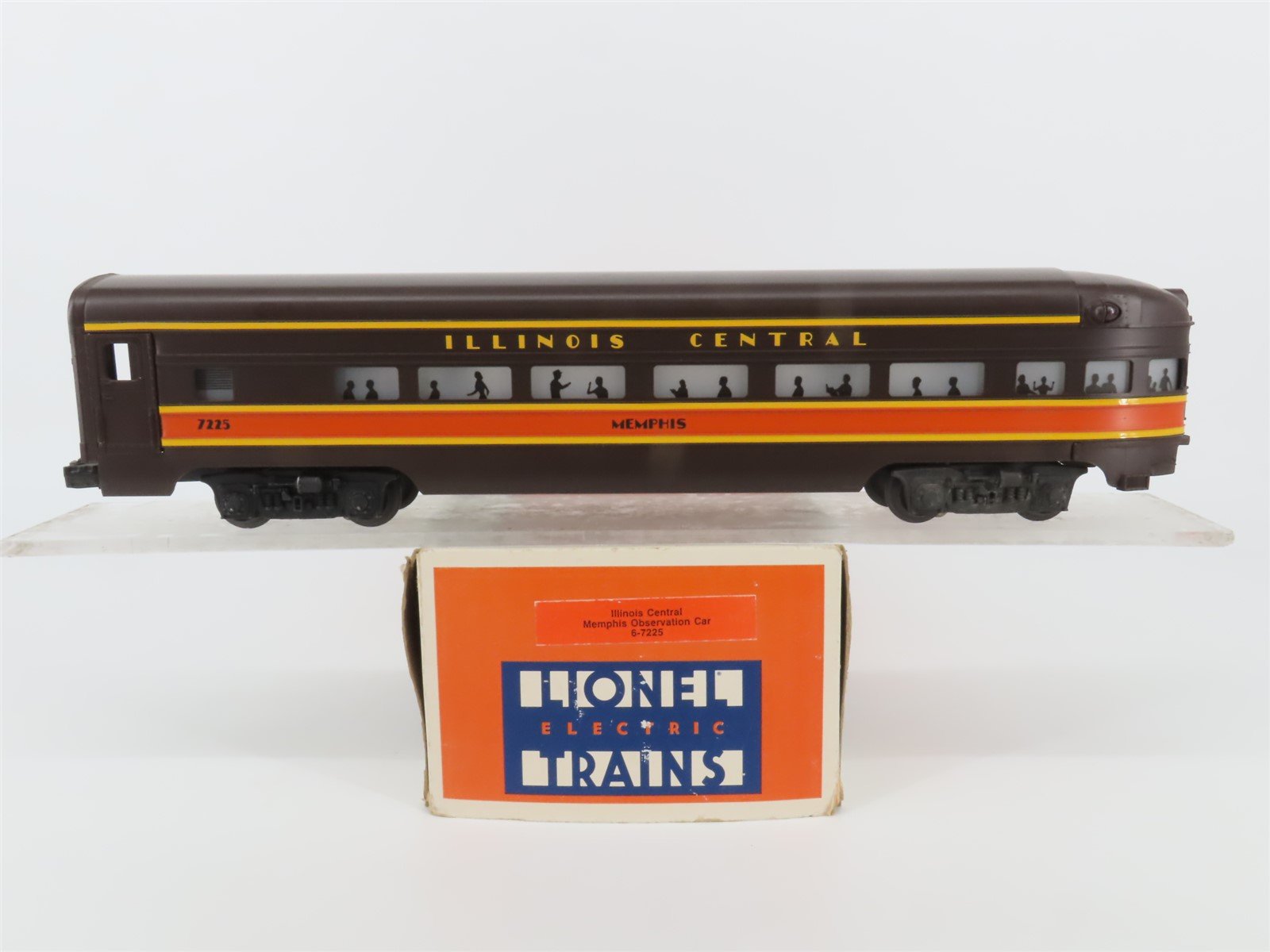 O Gauge 3-Rail Lionel 6-7225 IC Illinois Central Memphis Observation Passenger