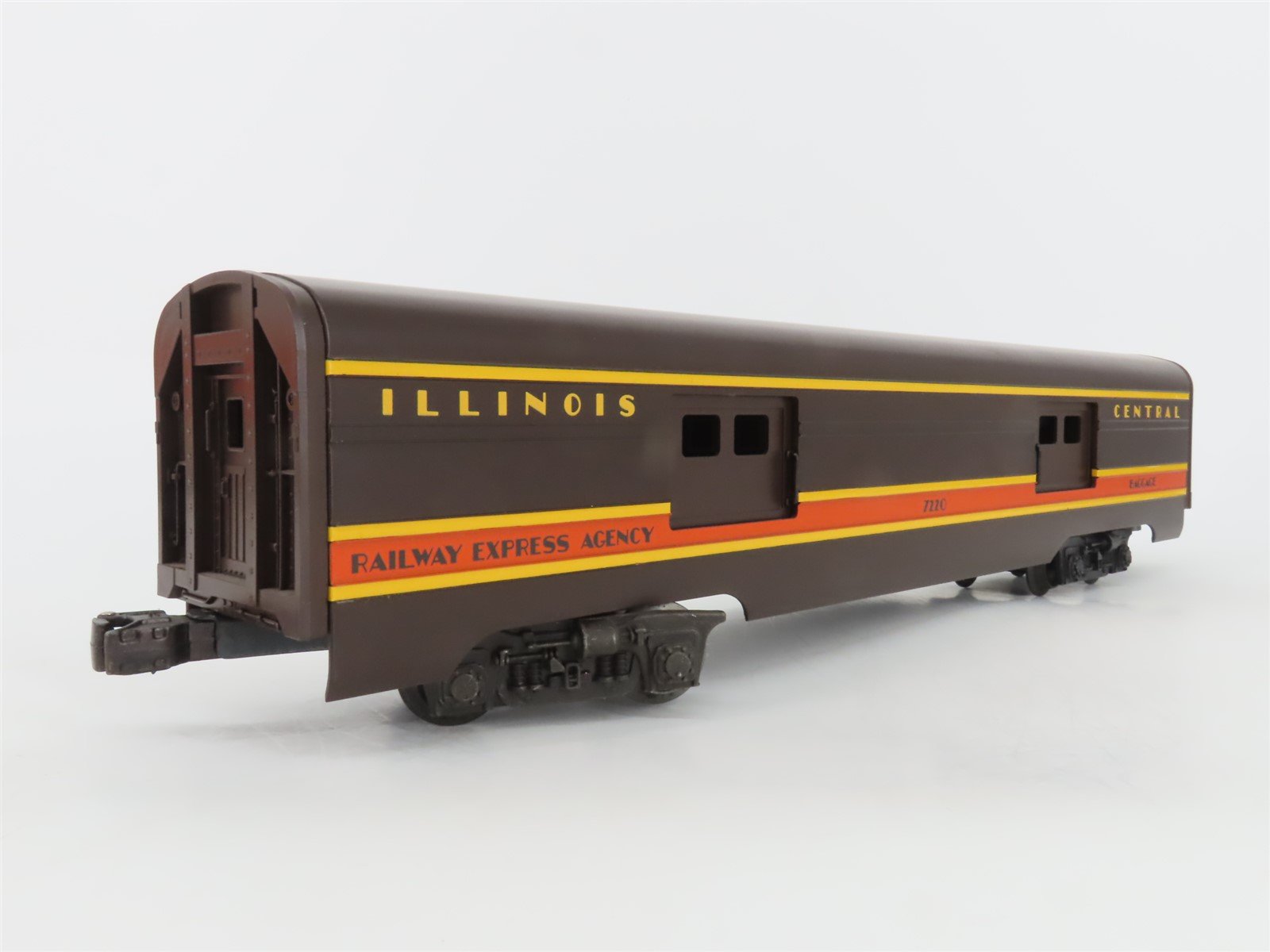 O Gauge 3-Rail Lionel 6-7220 IC Illinois Central Baggage Passenger Car #7220