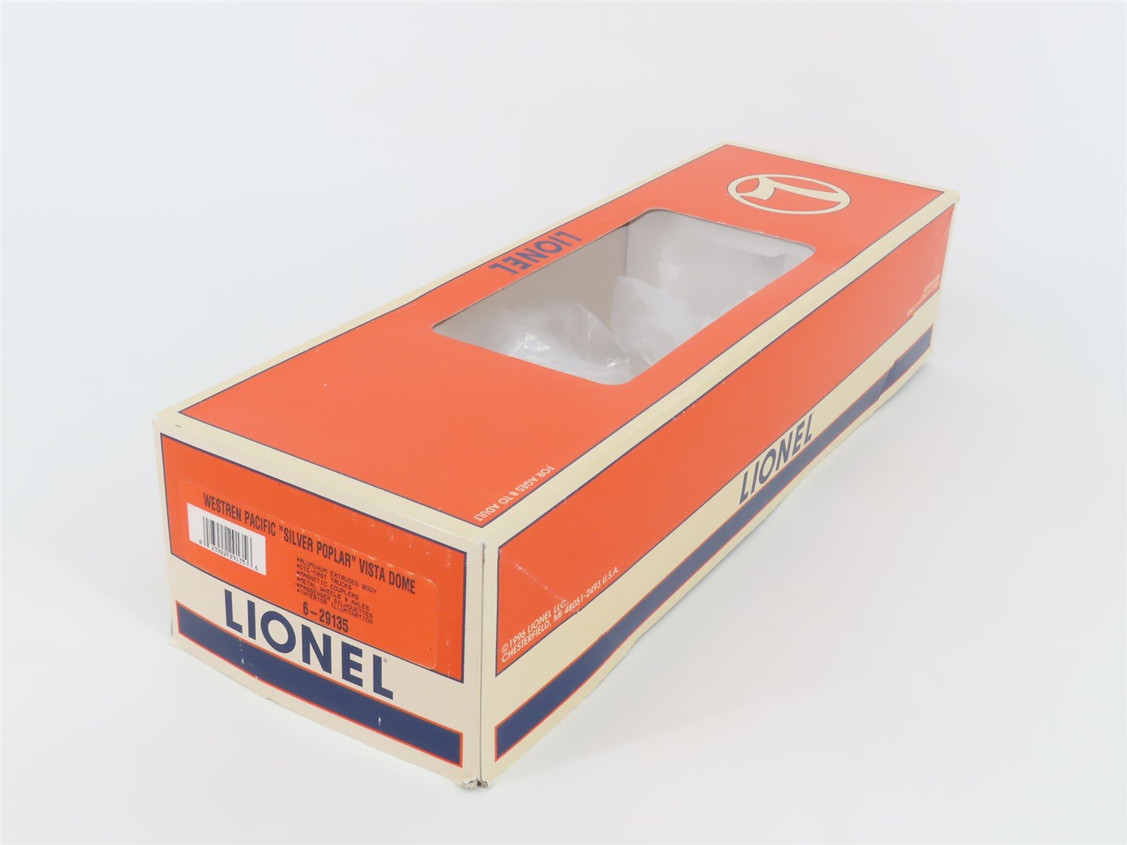 O Gauge 3-Rail Lionel 6-29135 WP California Zephyr Vista Dome Passenger Car