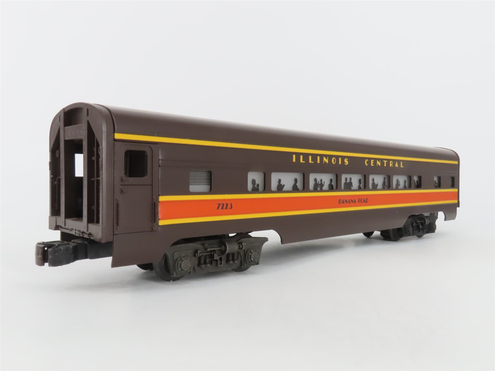 O Gauge 3-Rail Lionel 6-7223 IC Illinois Central Banana Rd Coach Passenger #7223