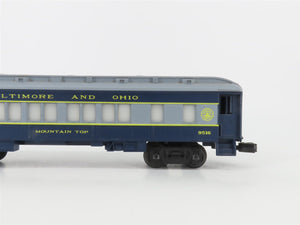 O Gauge 3-Rail Lionel 6-9516 B&O Mountain Top Coach Passenger Car #9516