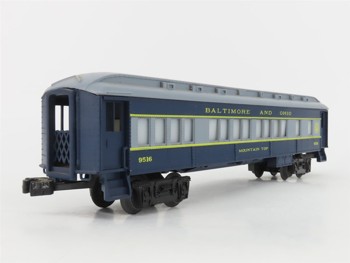 O Gauge 3-Rail Lionel 6-9516 B&amp;O Mountain Top Coach Passenger Car #9516