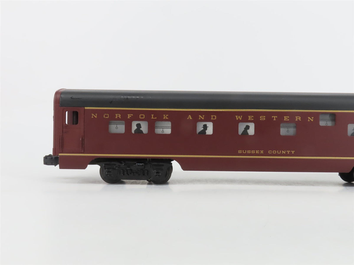 O Gauge 3-Rail Lionel 6-19151 N&amp;W Sussex County Duplex Roomette Passenger