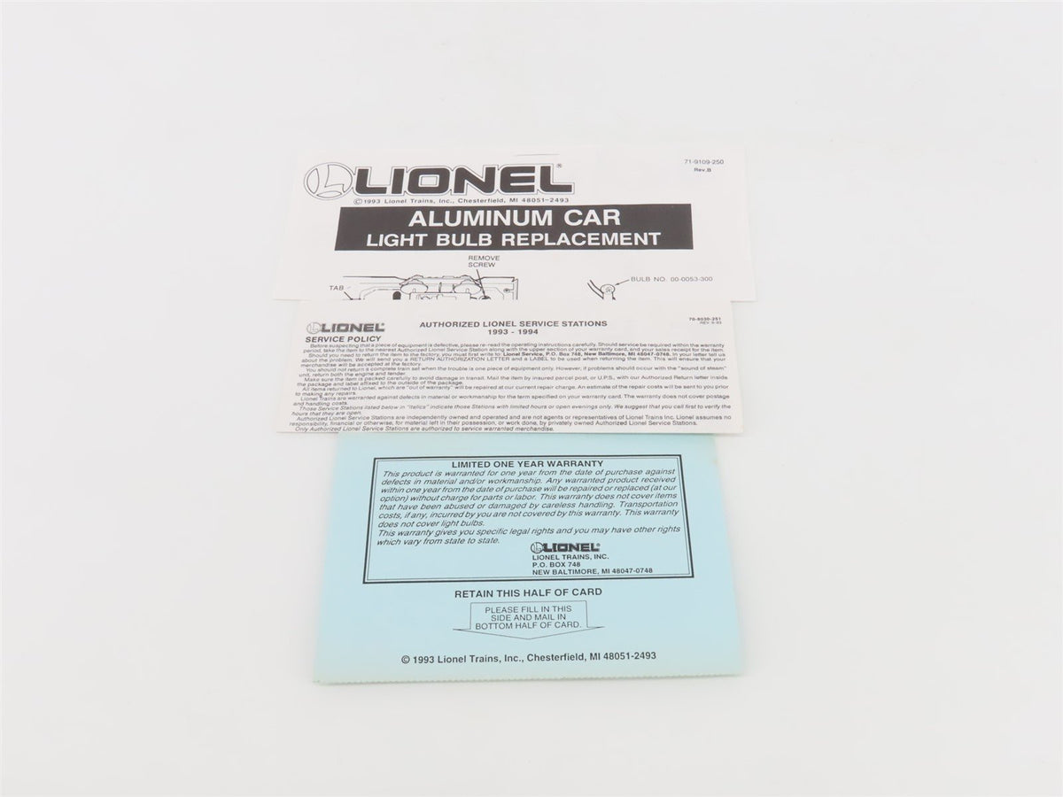O Gauge 3-Rail Lionel 6-19134 EL Lackawanna Baltusrol Club Observation Passenger