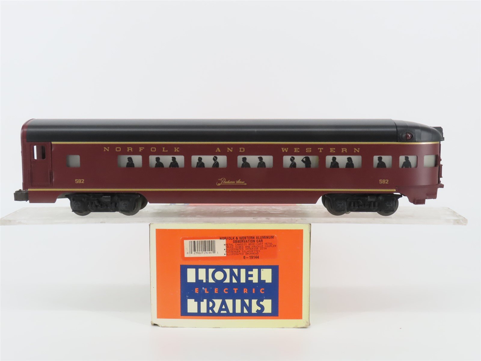 O Gauge 3-Rail Lionel 6-19144 N&W Powhatan Arrow Observation Passenger Car #582
