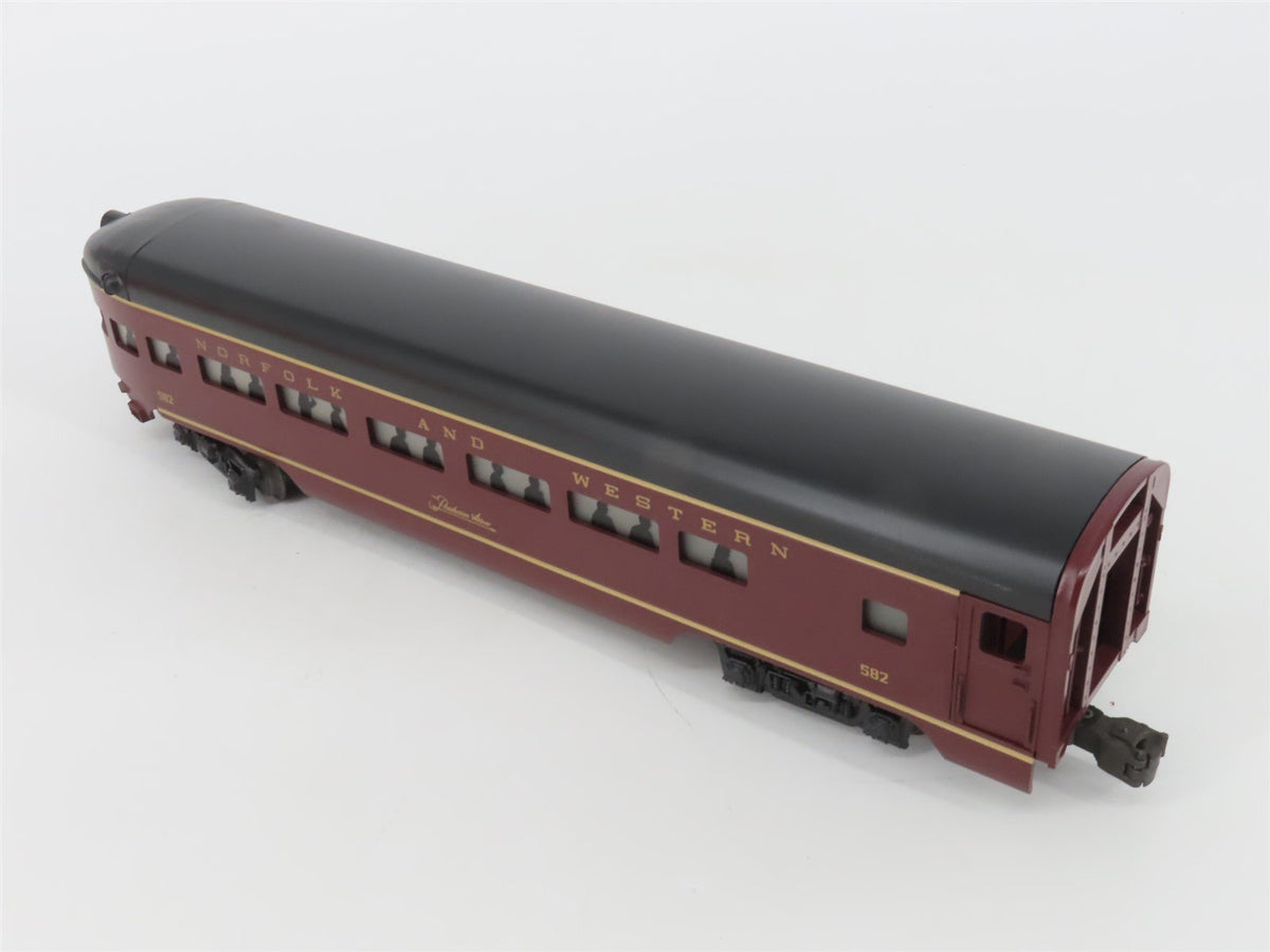 O Gauge 3-Rail Lionel 6-19144 N&amp;W Powhatan Arrow Observation Passenger Car #582