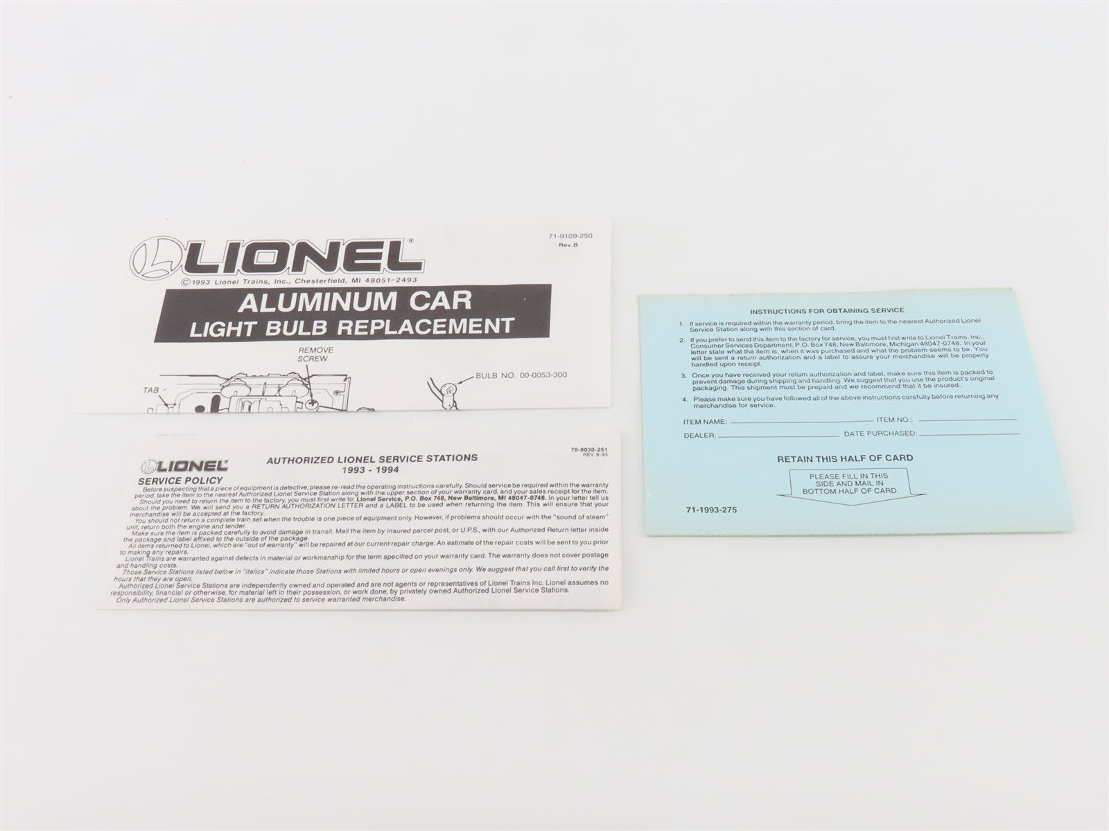 O Gauge 3-Rail Lionel 6-19133 EL Lackawanna Coach Passenger Car #260 