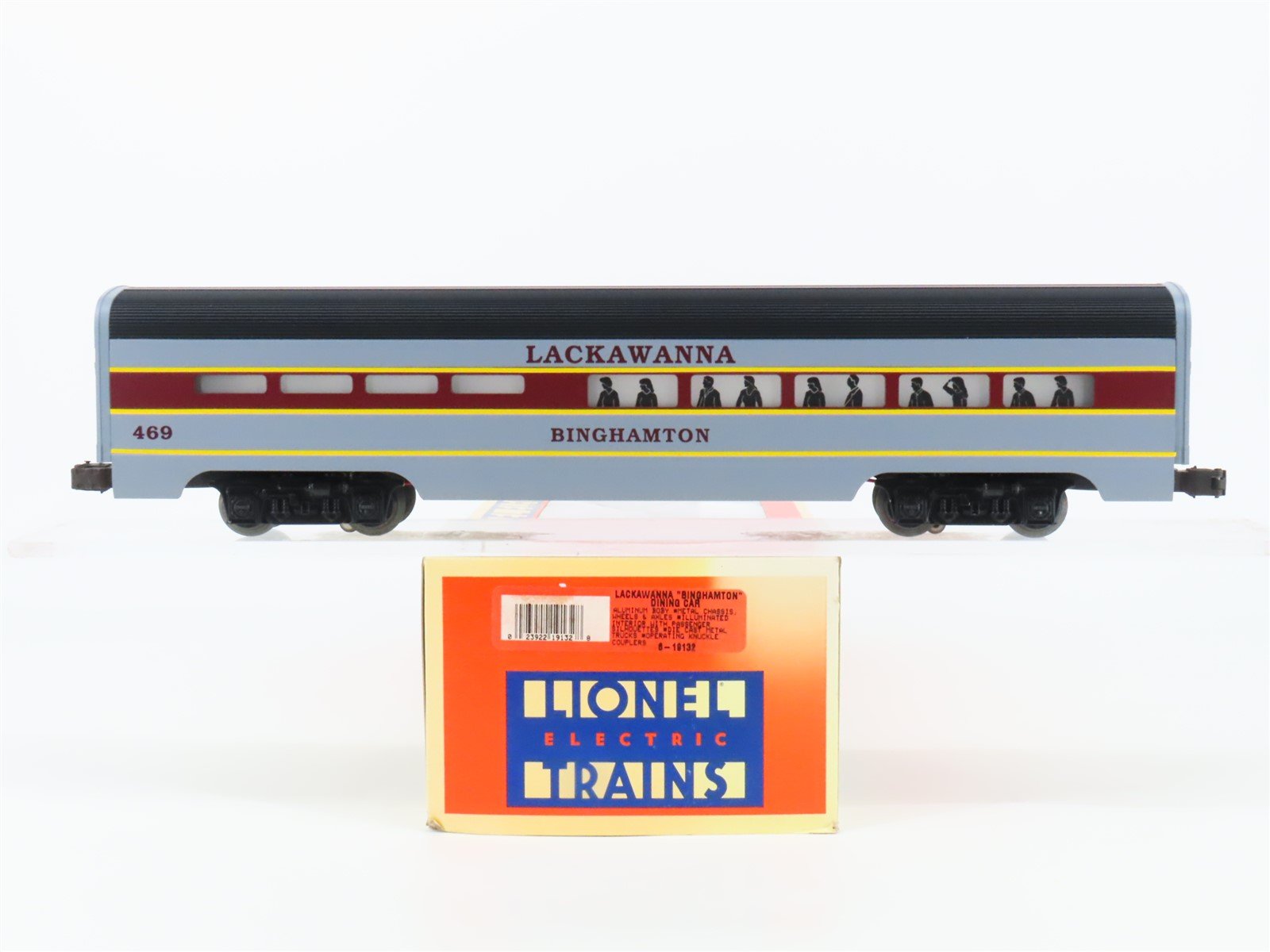 O Gauge 3-Rail Lionel 6-19132 Lackawanna Diner Passenger Car #469 "Binghamton"