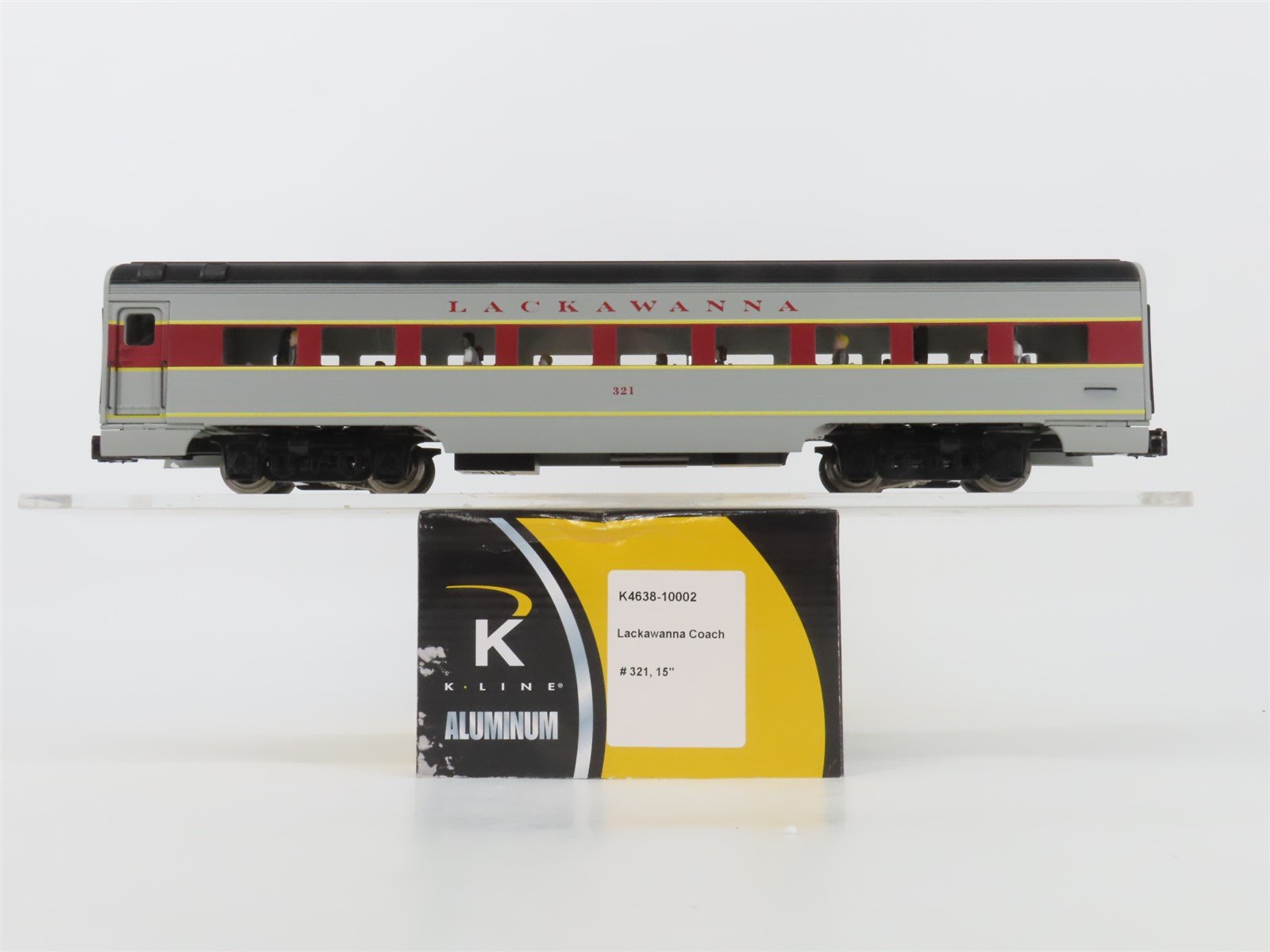 O Gauge 3-Rail K-Line K4638-10002 EL Lackawanna Coach Passenger Car #321
