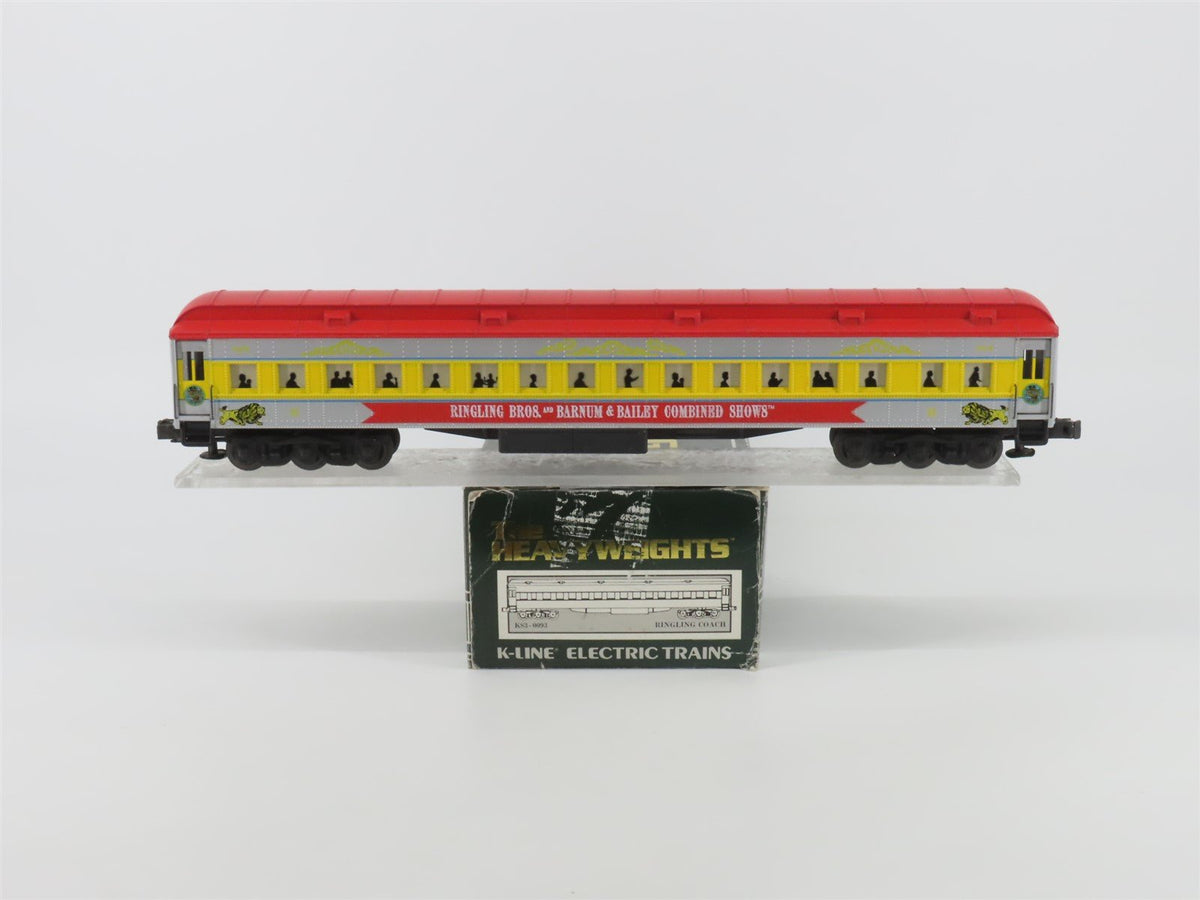 O Gauge 3-Rail K-Line K83-0093 Ringling Bros B&amp;B Combined Shows Coach Passenger