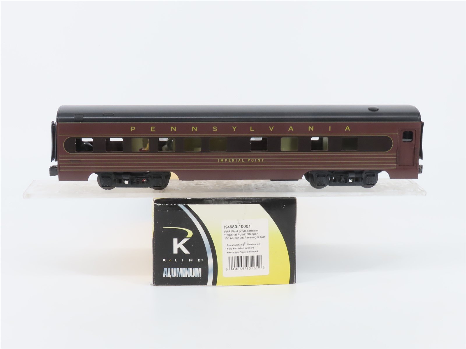 O Gauge 3-Rail K-Line K4680-10001 PRR Imperial Point Sleeper Passenger