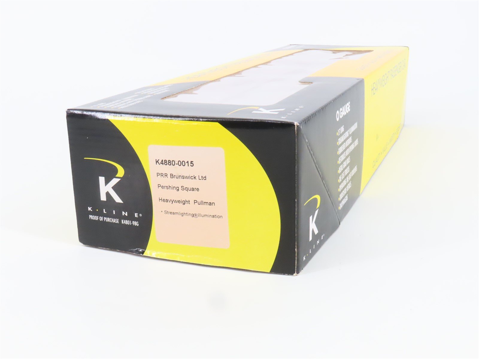 O Gauge 3-Rail K-Line K4880-0015 PRR Pullman Passenger Car 