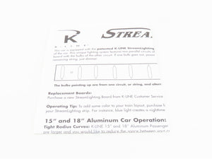O Gauge 3-Rail K-Line K4680-30012 PRR Pennsylvania Business Passenger Car #120