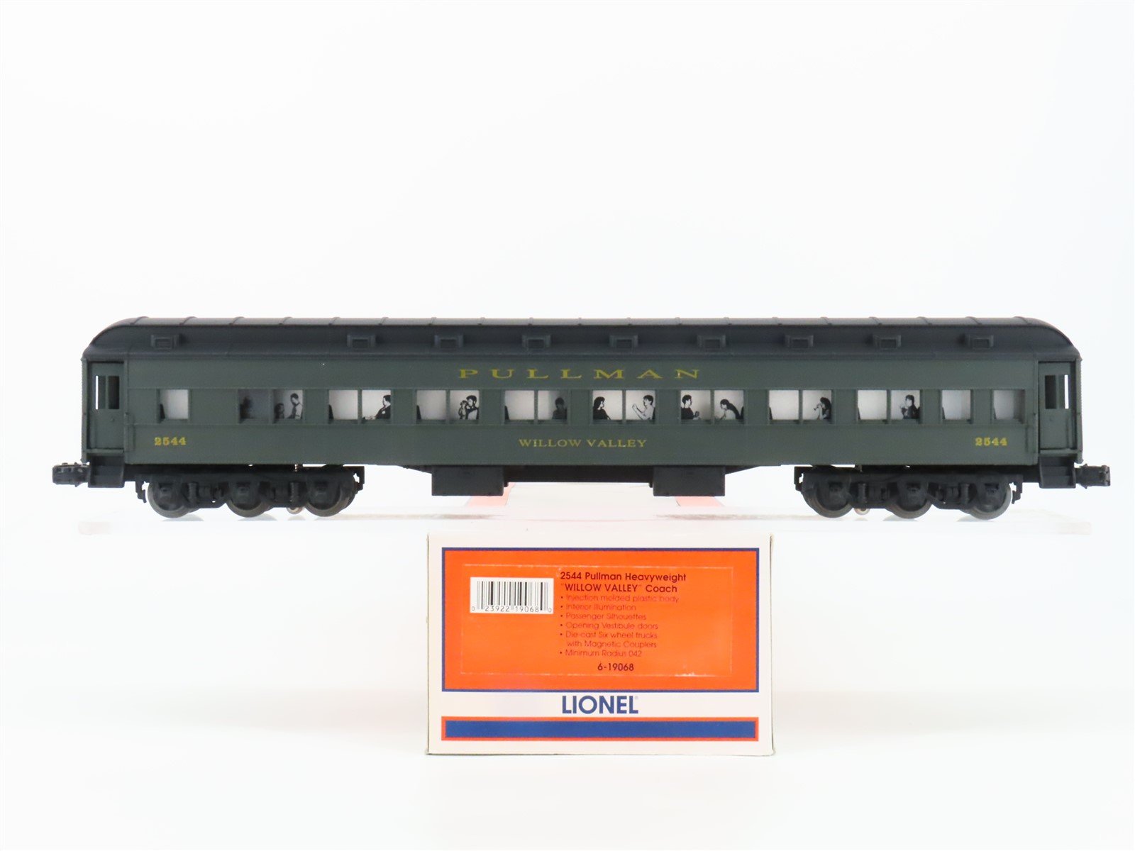 O Gauge 3-Rail Lionel 6-19068 Pullman Coach Passenger #2544 "Willow Valley"