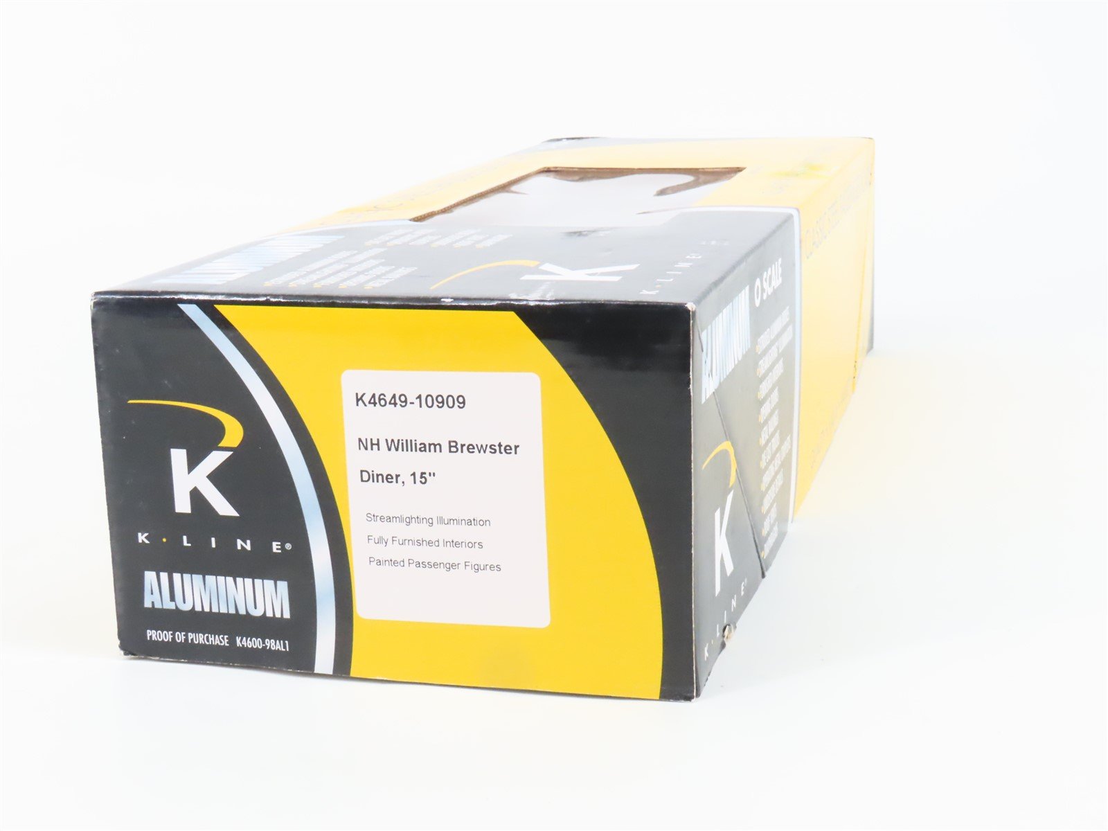O Gauge 3-Rail K-Line K4649-10909 NH New Haven Diner Passenger William Brewster