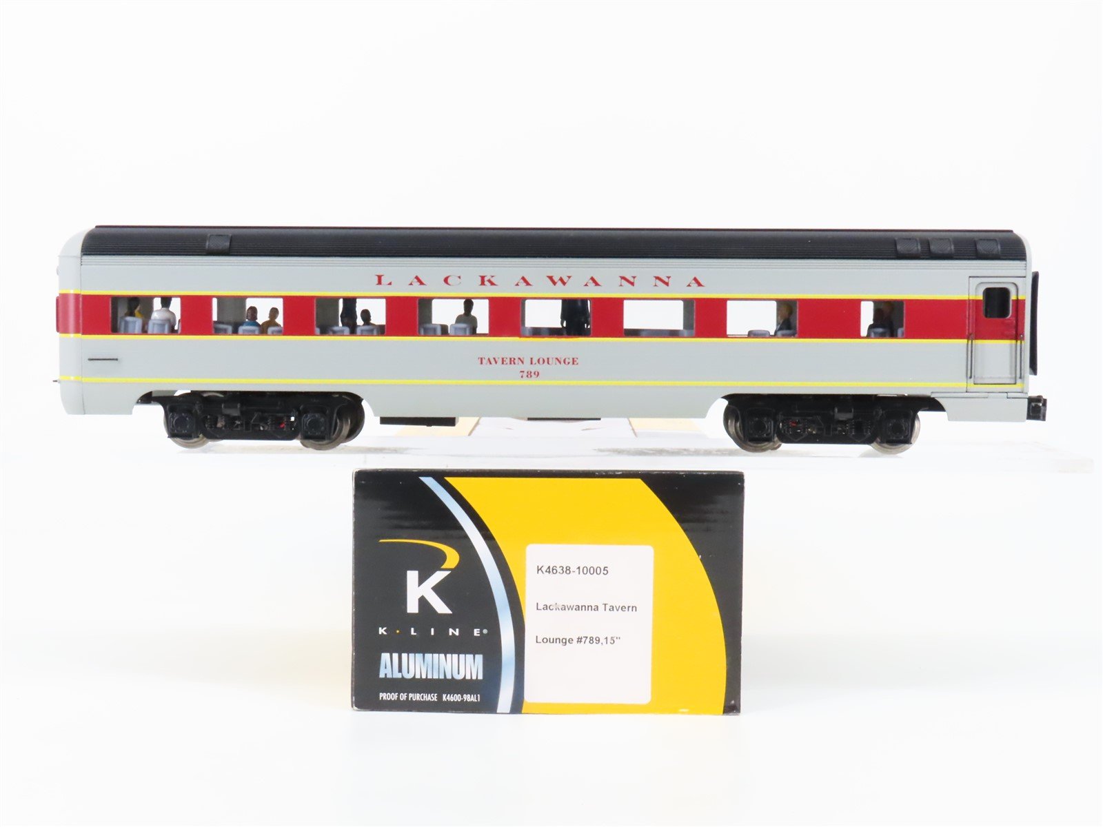 O Gauge 3-Rail K-Line K4638-10005 Lackawanna Tavern Lounge Passenger Car #789