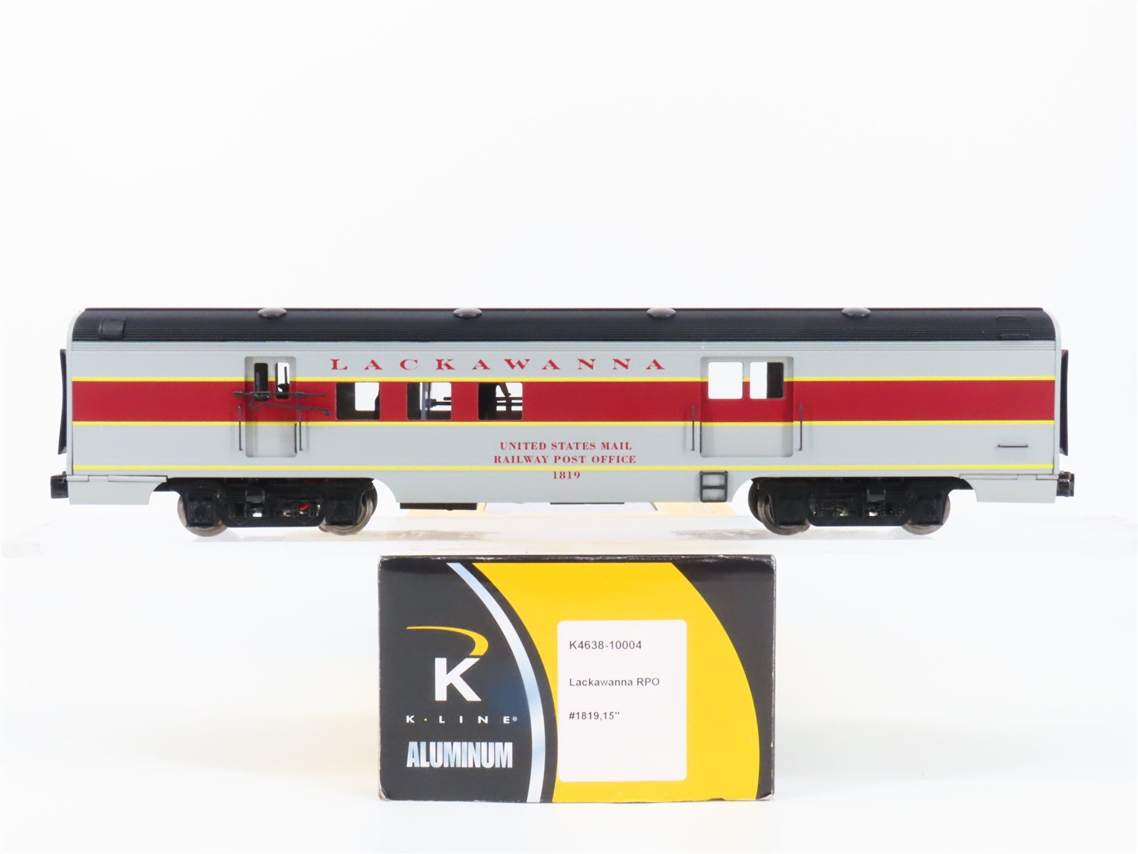 O Gauge 3-Rail K-Line K4638-10004 Lackawanna RPO Passenger Car #1819