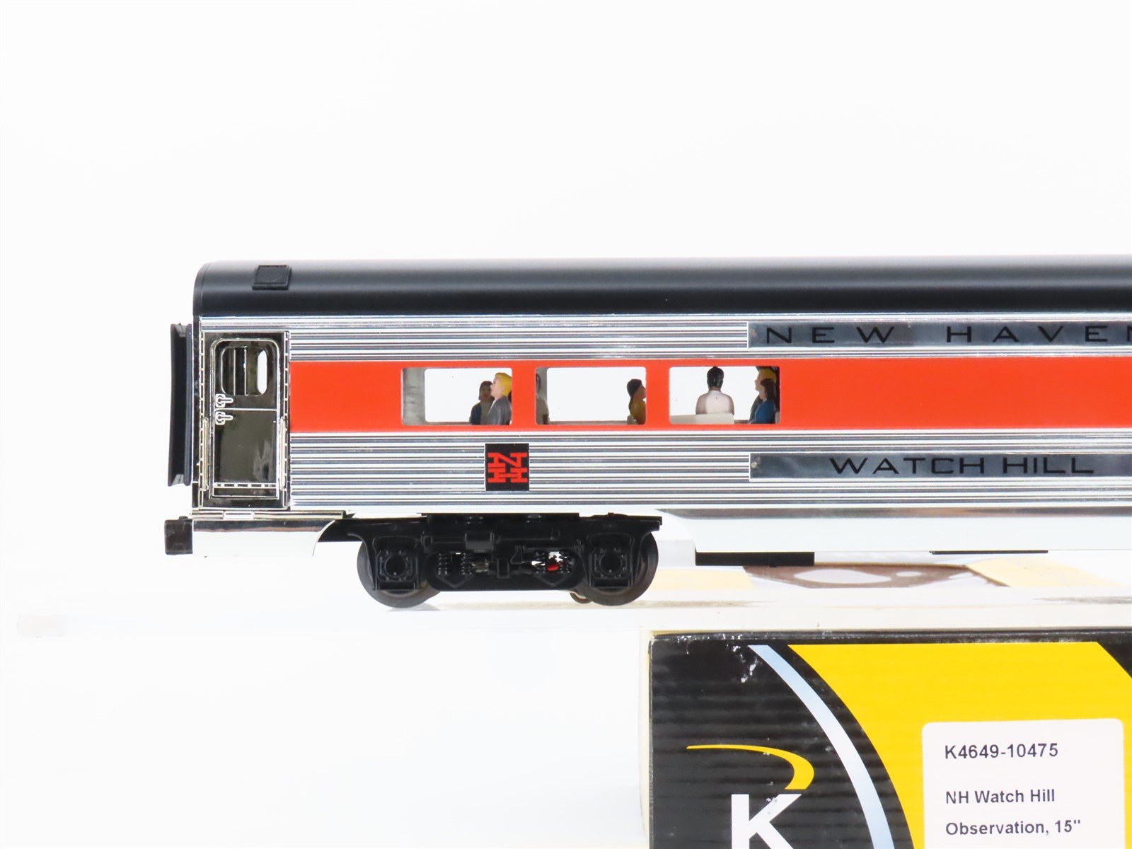 O Gauge 3-Rail K-Line K4649-10475 NH New Haven Observation Passenger Watch Hill