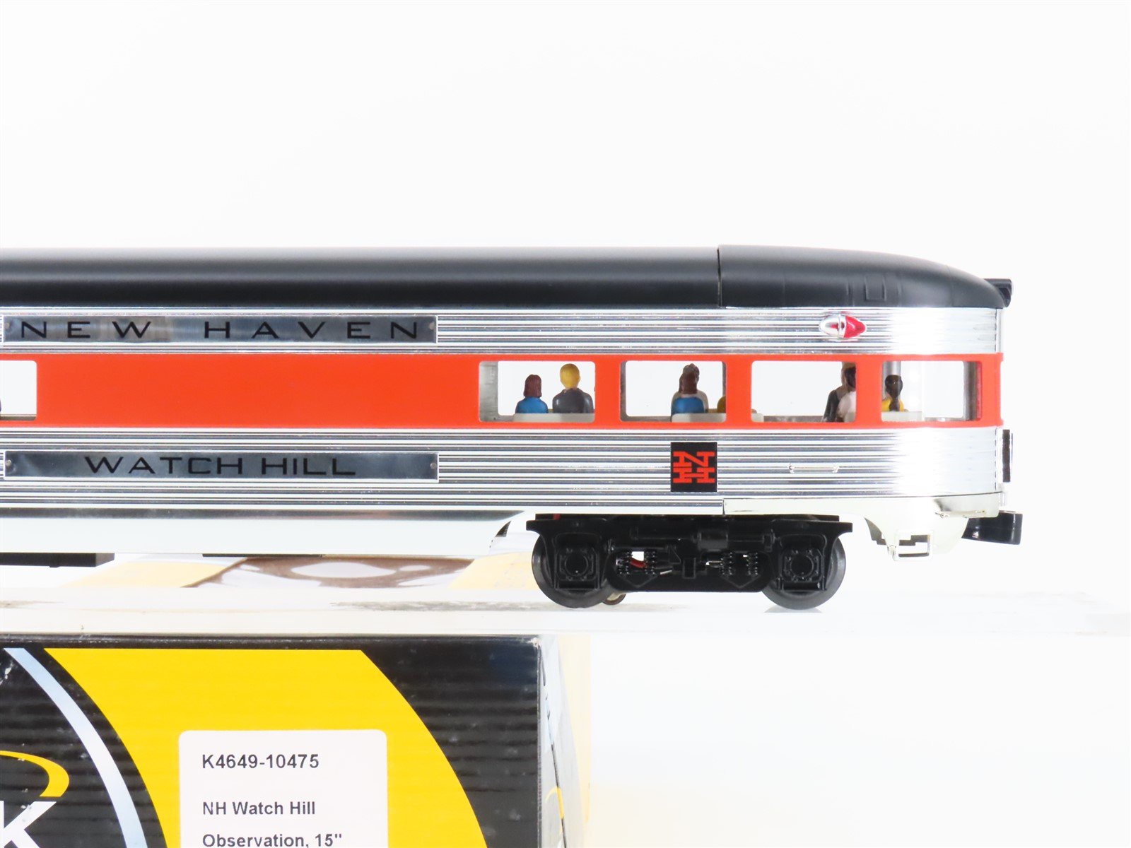 O Gauge 3-Rail K-Line K4649-10475 NH New Haven Observation Passenger Watch Hill