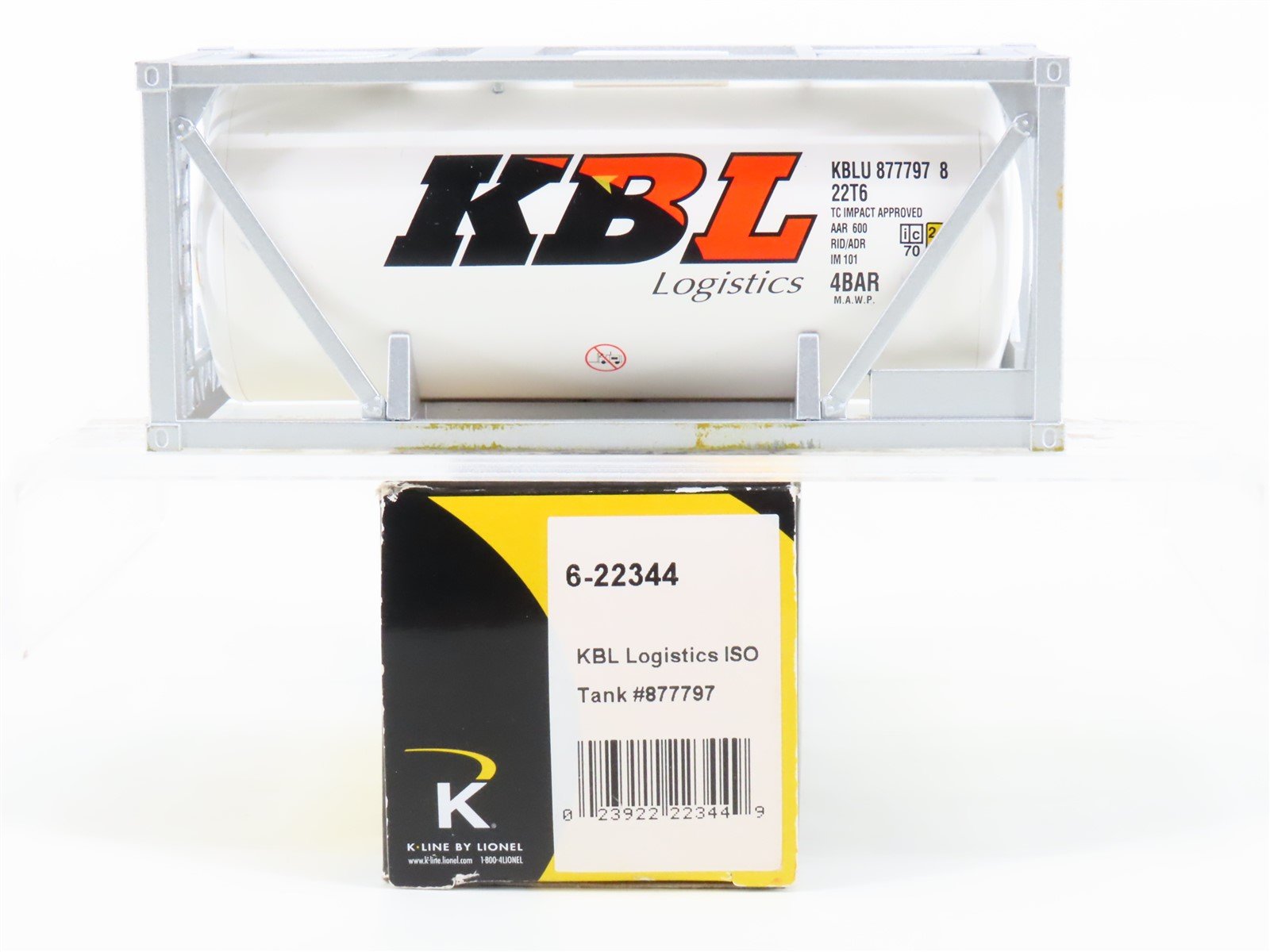 O 1/48 Scale K-Line 6-22344 KBL Logistics ISO Tank #877797