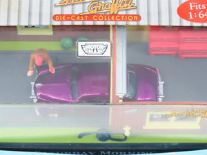 1:64 MOTORMAX American Graffiti 73640AG Die-Cast 1949 Mercury Coupe w/ Garage