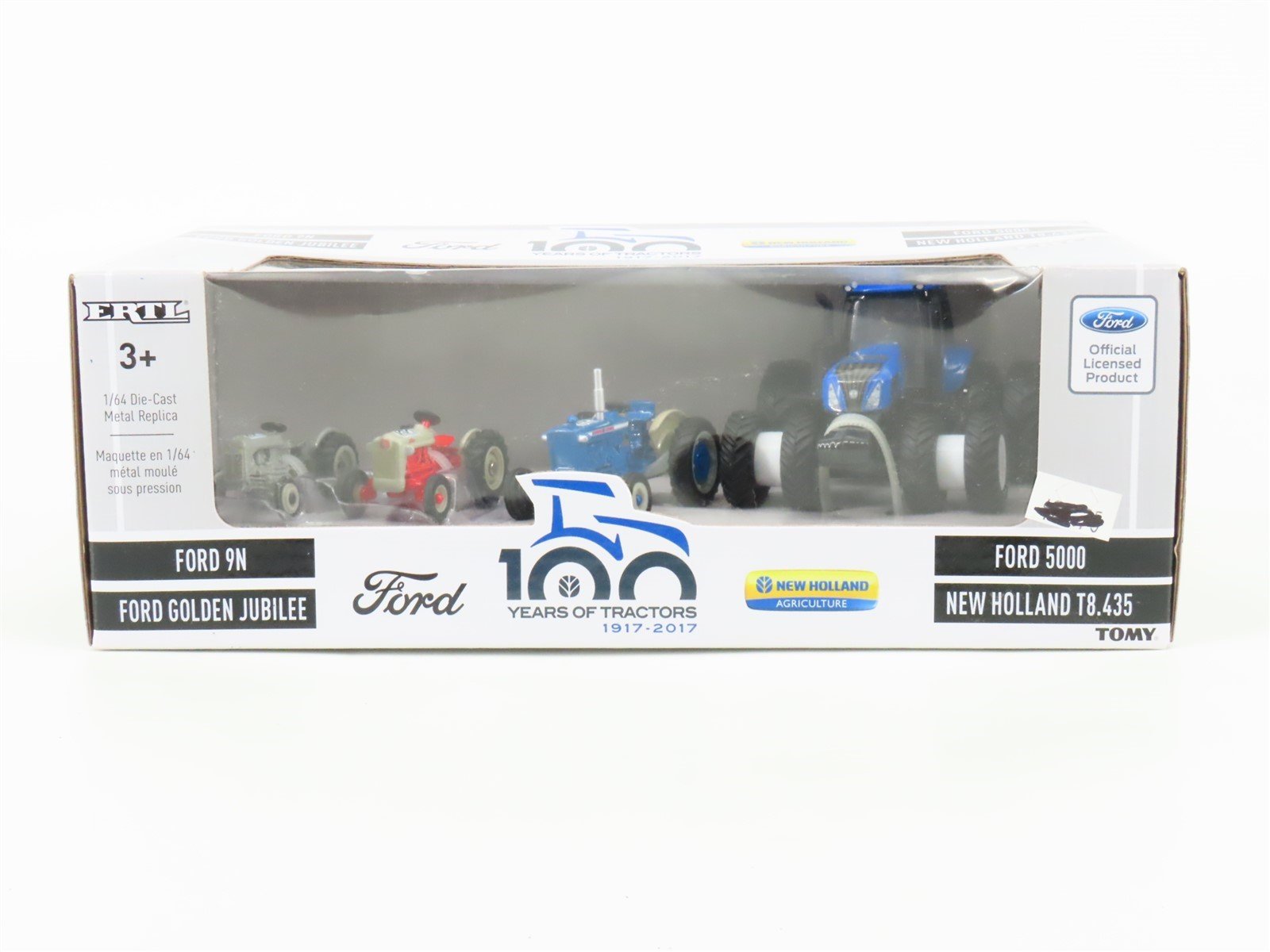 1:64 Ertl TOMY 16367 Die-Cast Ford New Holland 100 Years of Tractors Set of 4