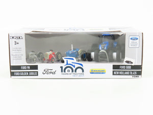 1:64 Ertl TOMY 16367 Die-Cast Ford New Holland 100 Years of Tractors Set of 4