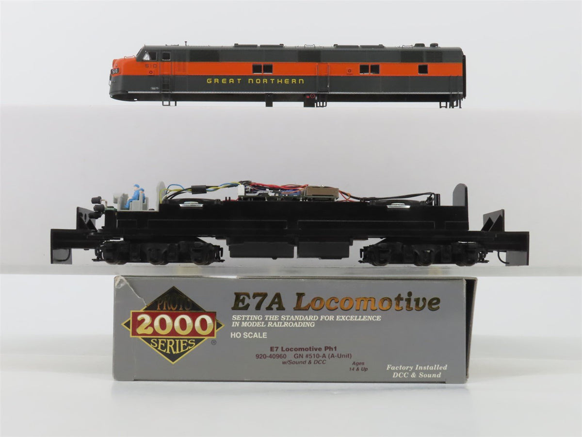 HO Scale Proto 2000 920-40960 GN Great Northern E7A Diesel #510 w/ DCC &amp; Sound