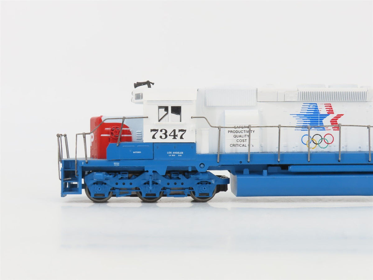 HO Scale Athearn 4420 SP Southern Pacific &quot;Olympics&quot; EMD SD40-2 Diesel #7347