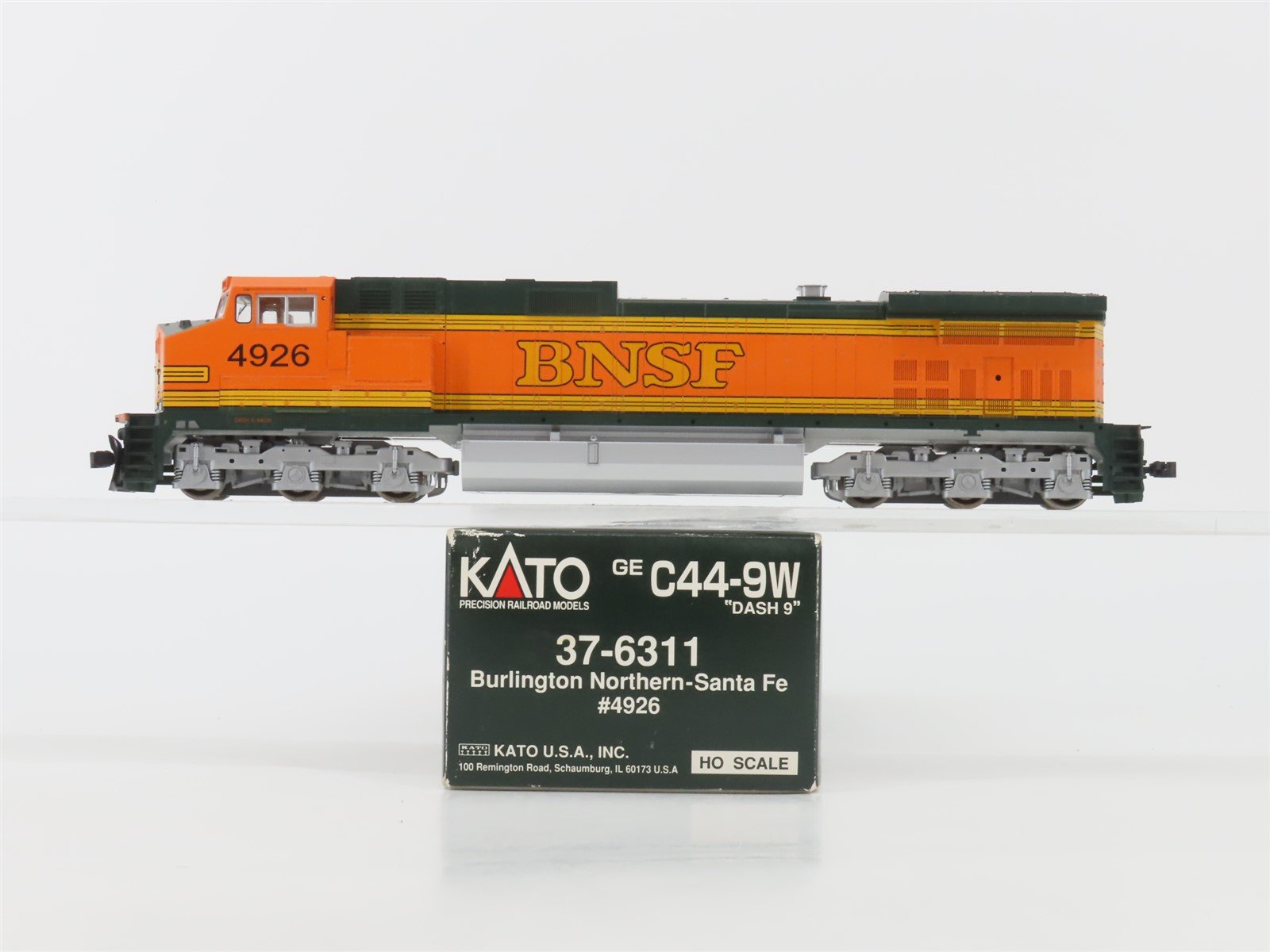 HO Scale KATO 37-6311 BNSF Railway GE C44-97 Dash 9 Diesel #4926 - DCC Ready
