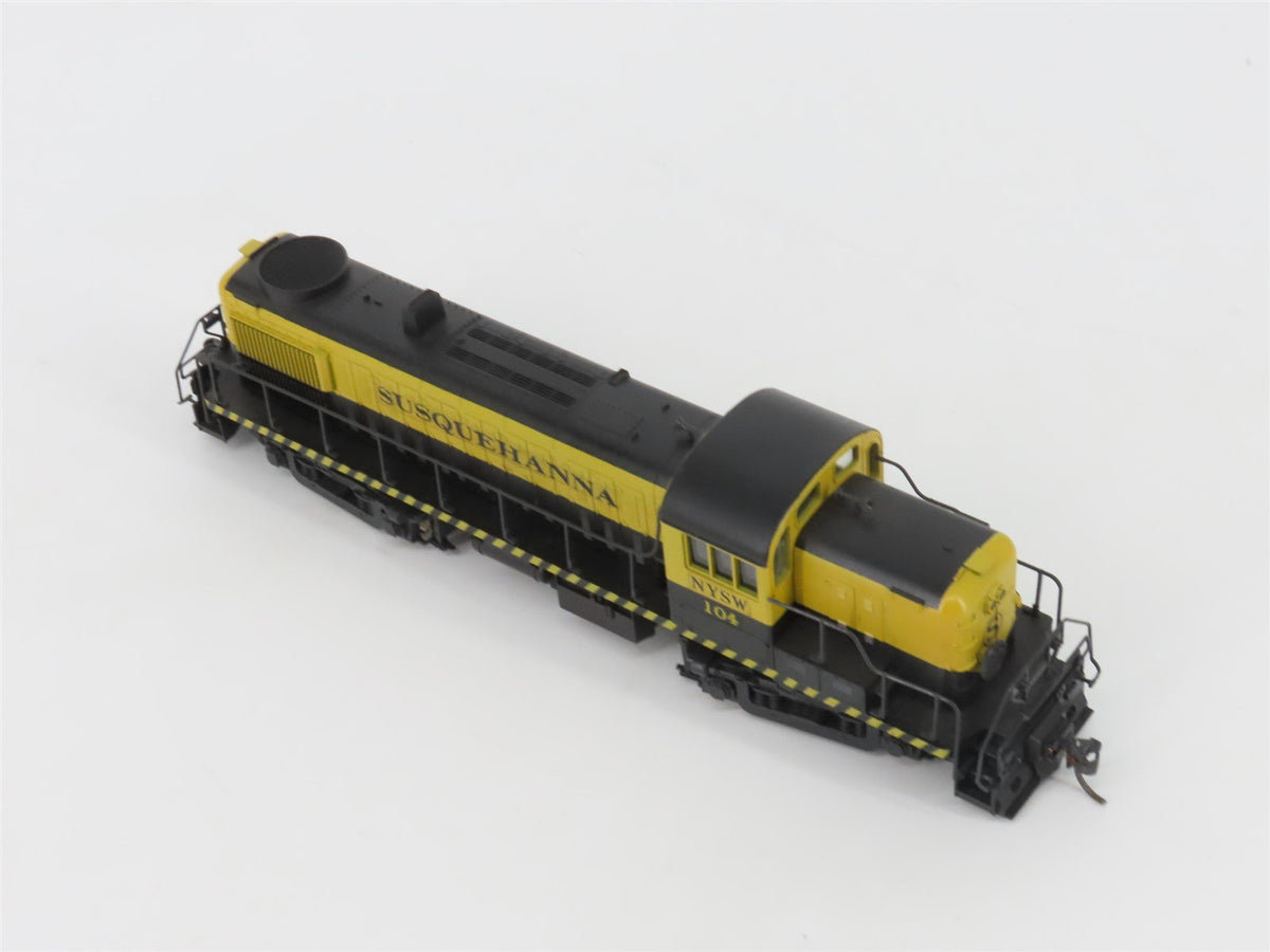 HO Scale Atlas/KATO 7070 NYSW Susquehanna ALCO RS-3 Diesel #104 - Custom