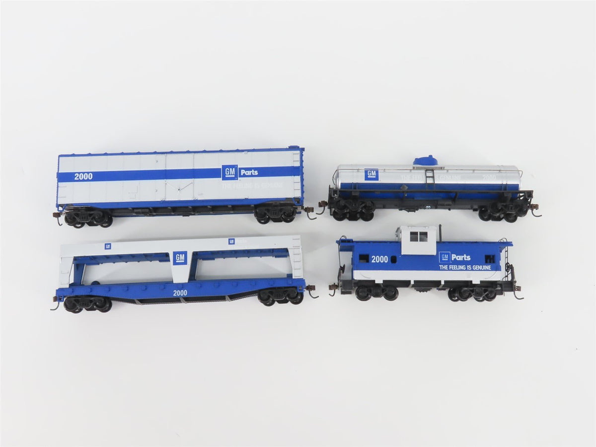 HO Scale Athearn GM2000 &quot;GM Parts&quot; GP38-2 Diesel Freight Train Set