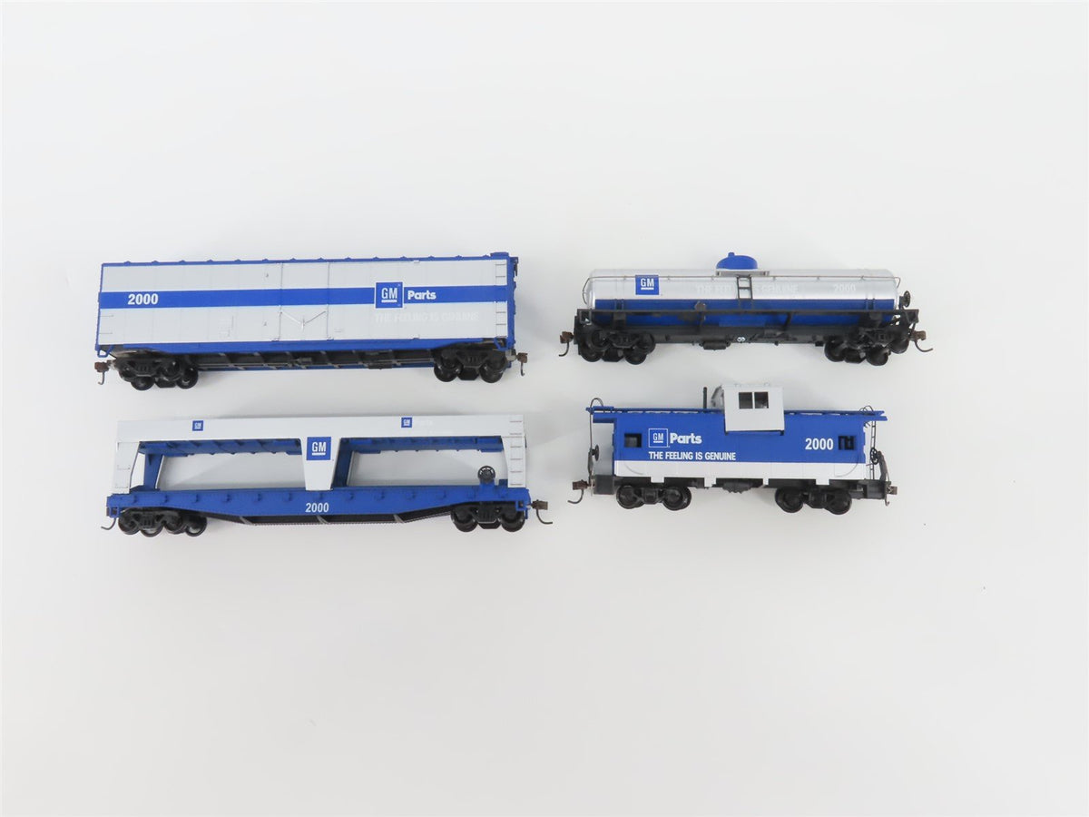 HO Scale Athearn GM2000 &quot;GM Parts&quot; GP38-2 Diesel Freight Train Set