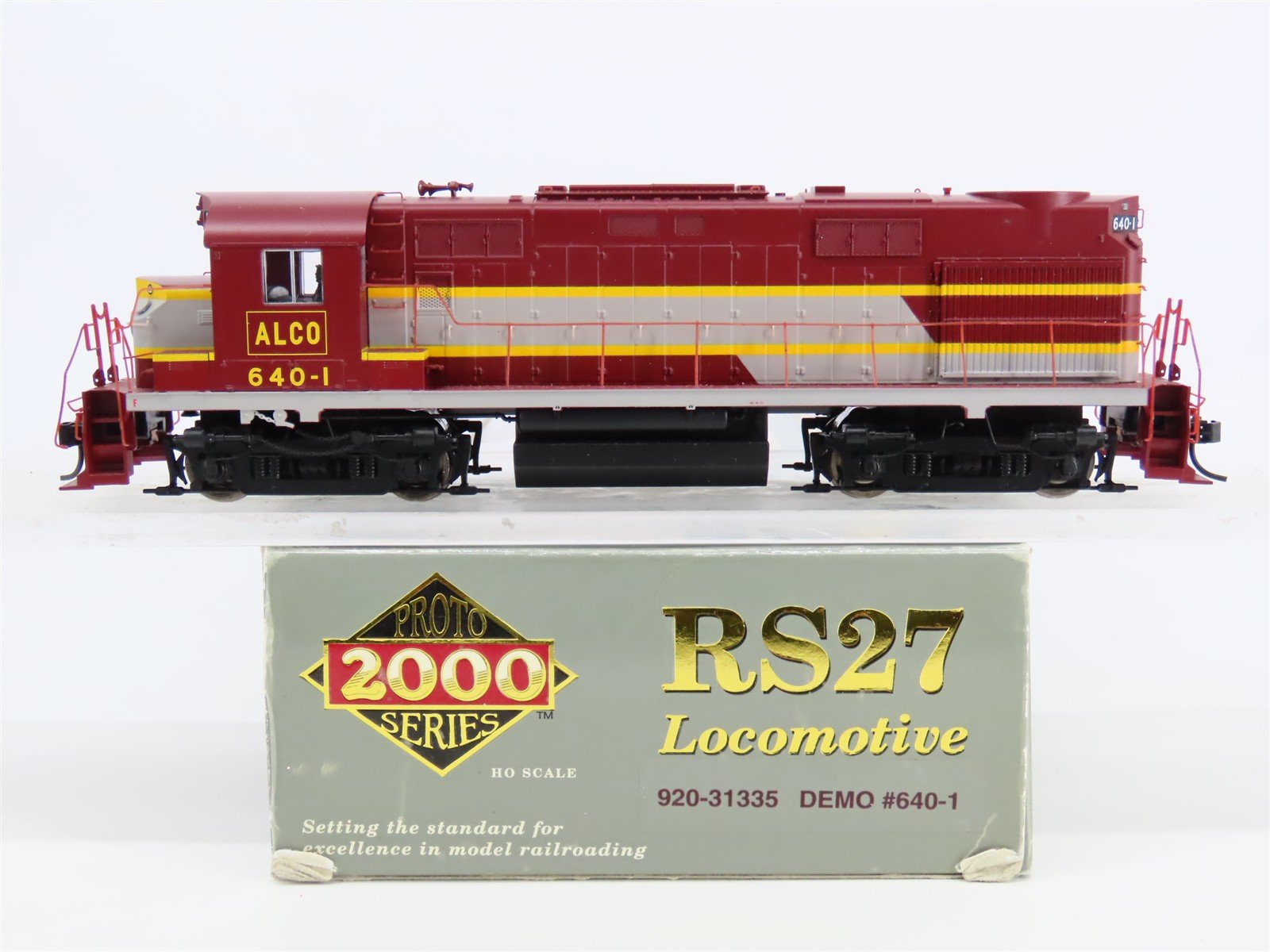 HO Scale Proto 2000 920-31335 Alco Demonstrator RS27 Diesel Locomotive #640-1
