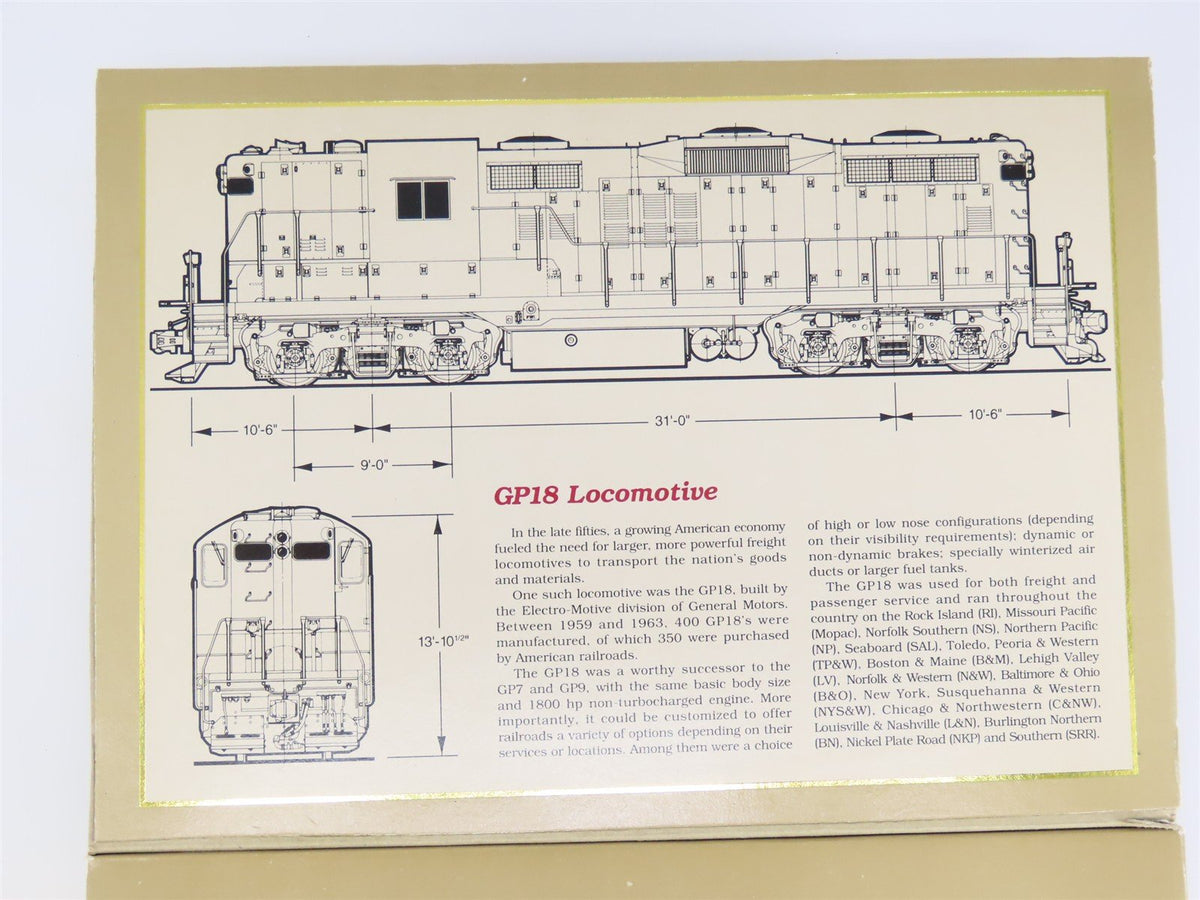HO Scale Proto 2000 8144 LV Lehigh Valley GP18 Diesel Locomotive #303