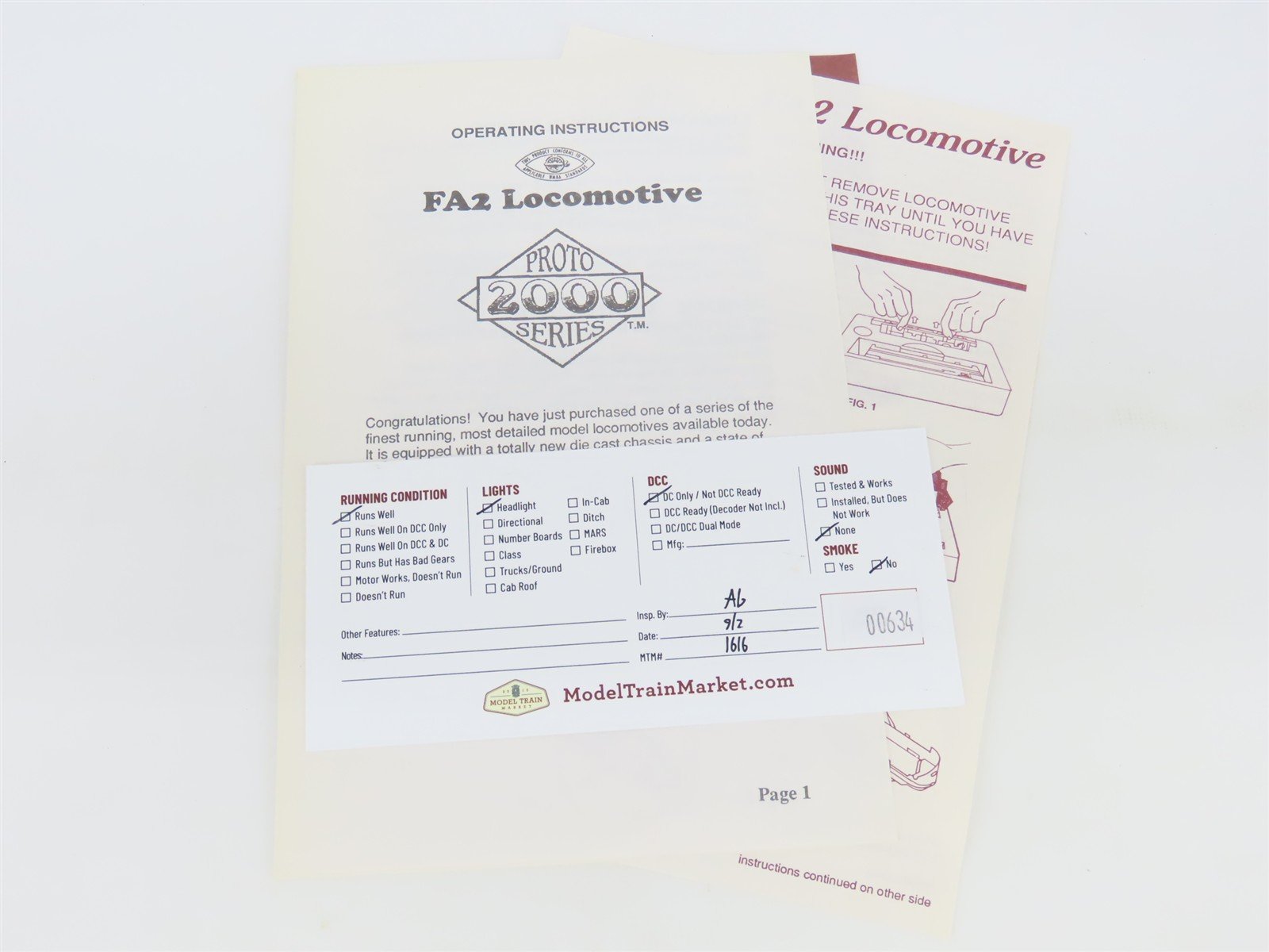 HO Scale Proto 2000 8366 LV Lehigh Valley FA2 Diesel Locomotive #586