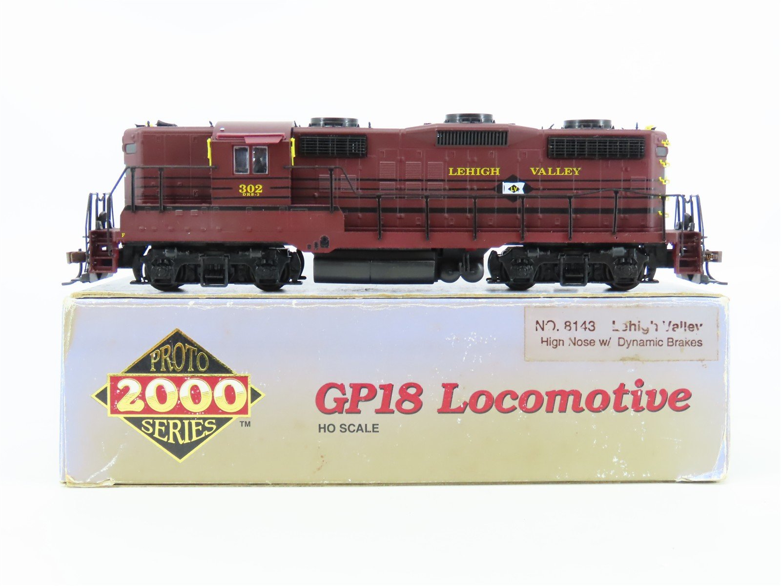 HO Scale Proto 2000 8143 LV Lehigh Valley GP18 Diesel Locomotive #302 BAD GEARS