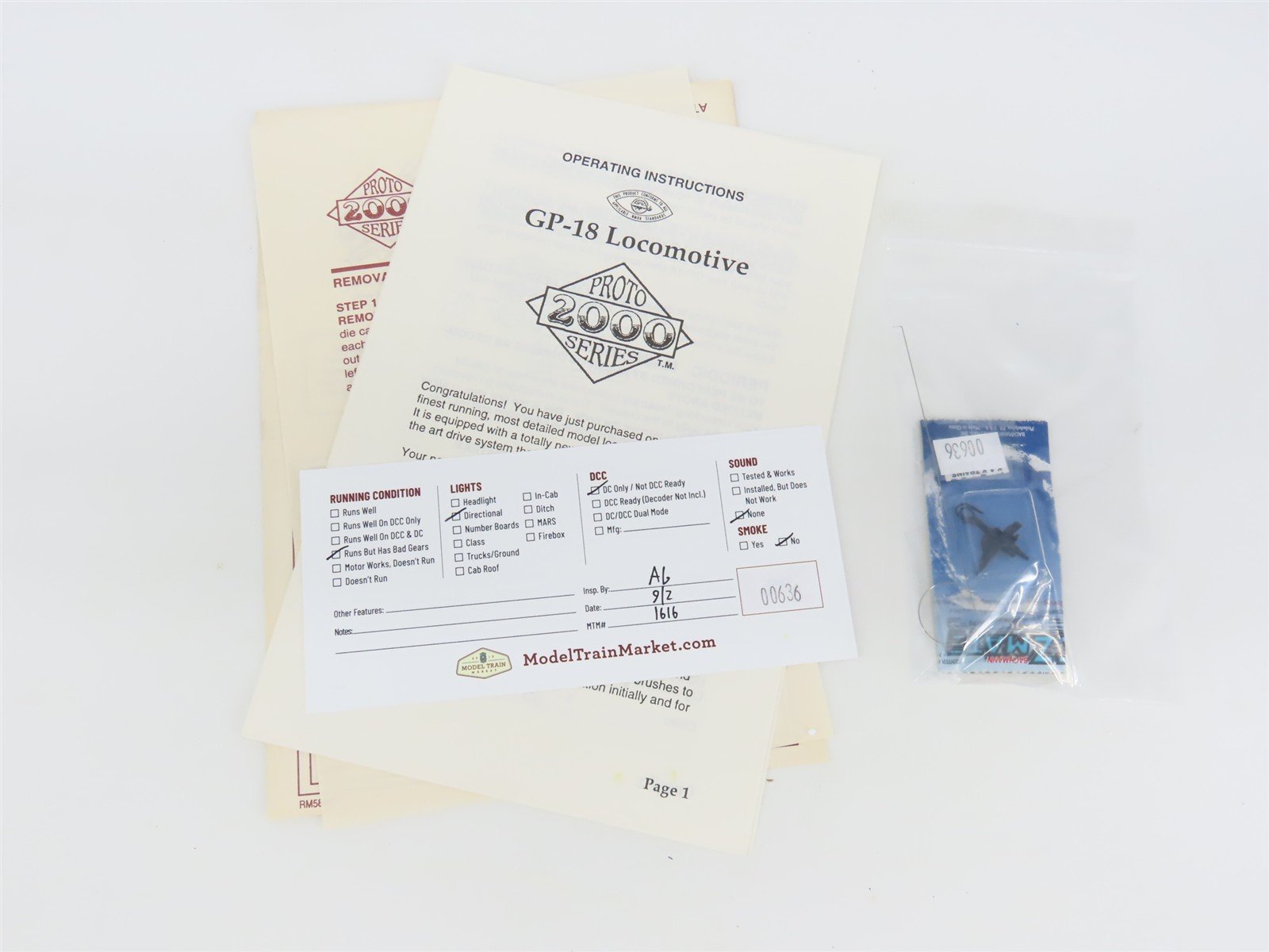 HO Scale Proto 2000 8143 LV Lehigh Valley GP18 Diesel Locomotive #302 BAD GEARS