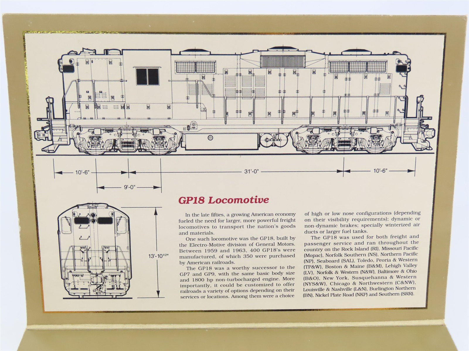 HO Scale Proto 2000 8143 LV Lehigh Valley GP18 Diesel Locomotive #302 BAD GEARS