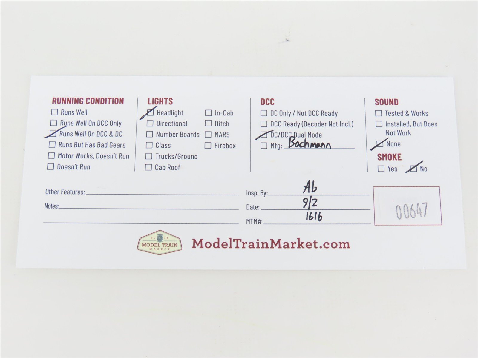 HO Scale Bachmann ATSF Santa Fe FT A Unit Diesel Locomotive wDCC