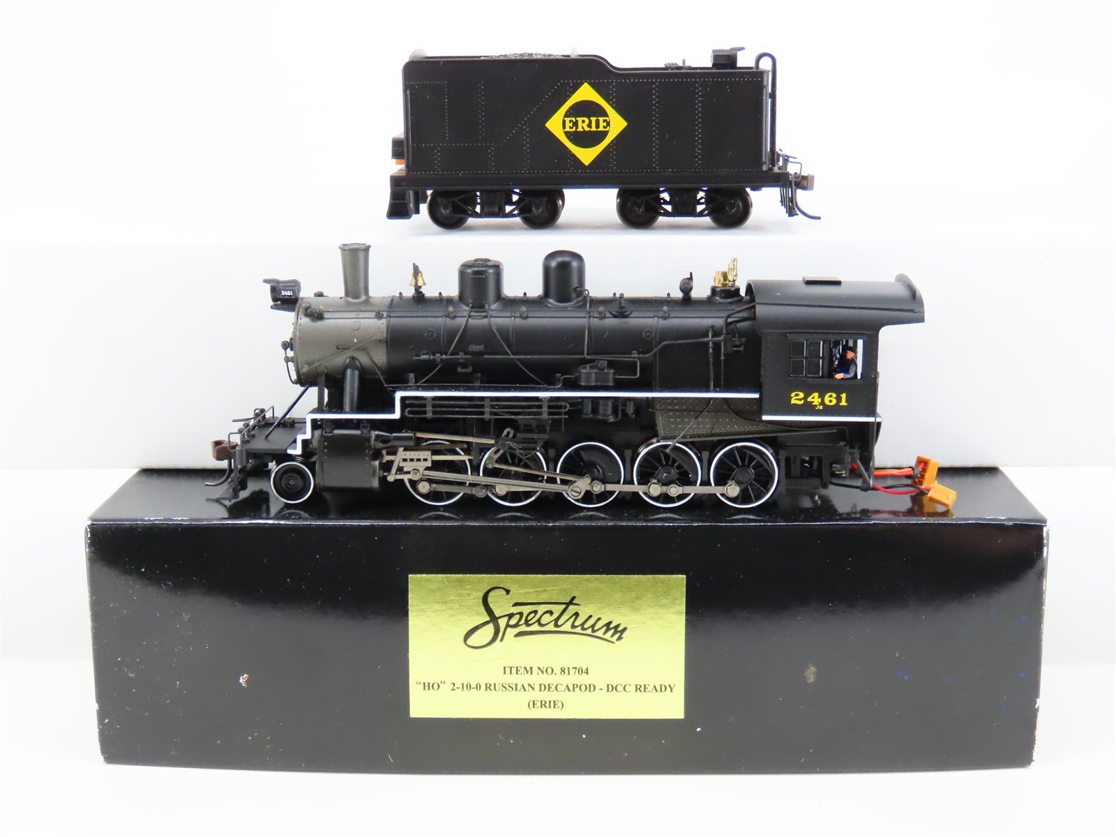HO Scale Bachmann Spectrum 81704 Erie Railway 2-10-0 Steam Locomotive #2461